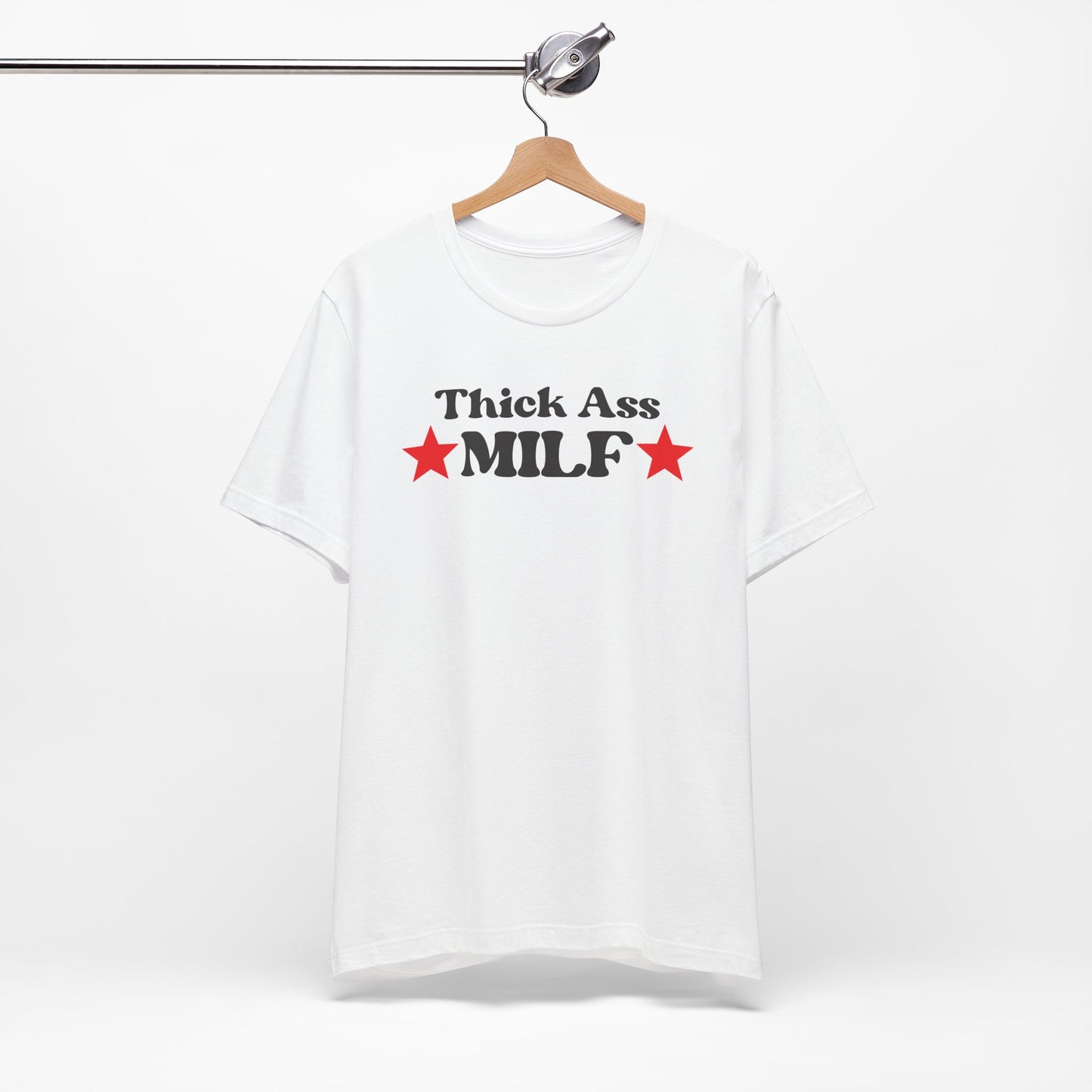 White/Black Thick MILF Tee