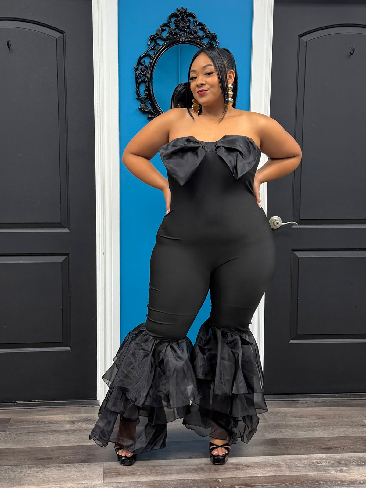 Black Nicolette Jumpsuit