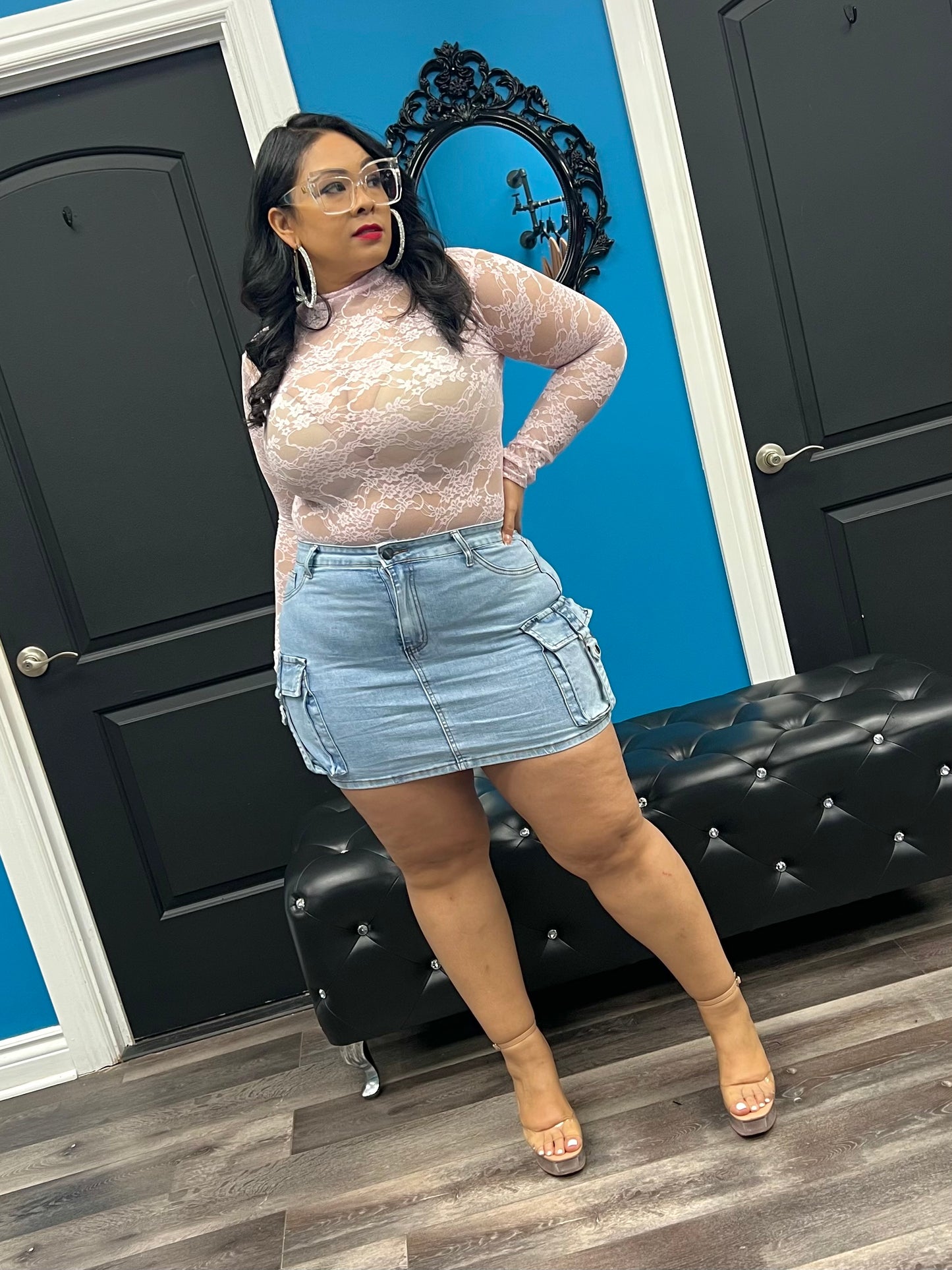 Pink Lace Ginny Top