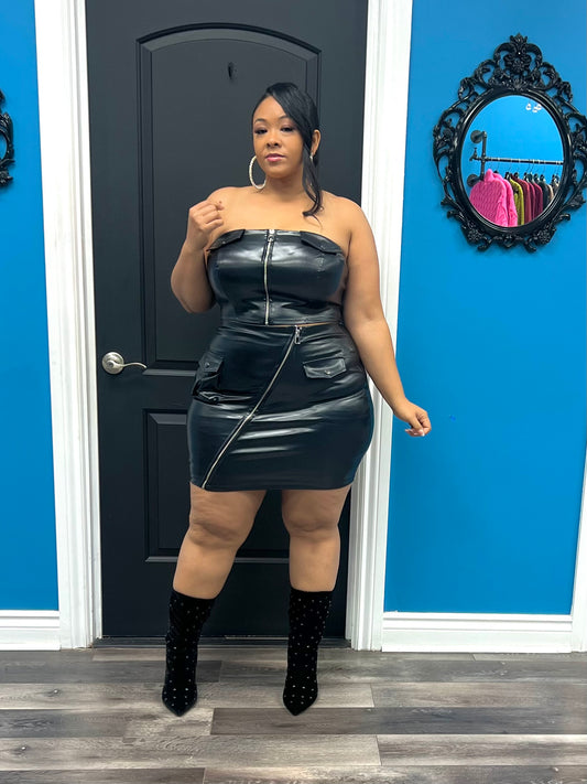 Black Billie Skirt Set