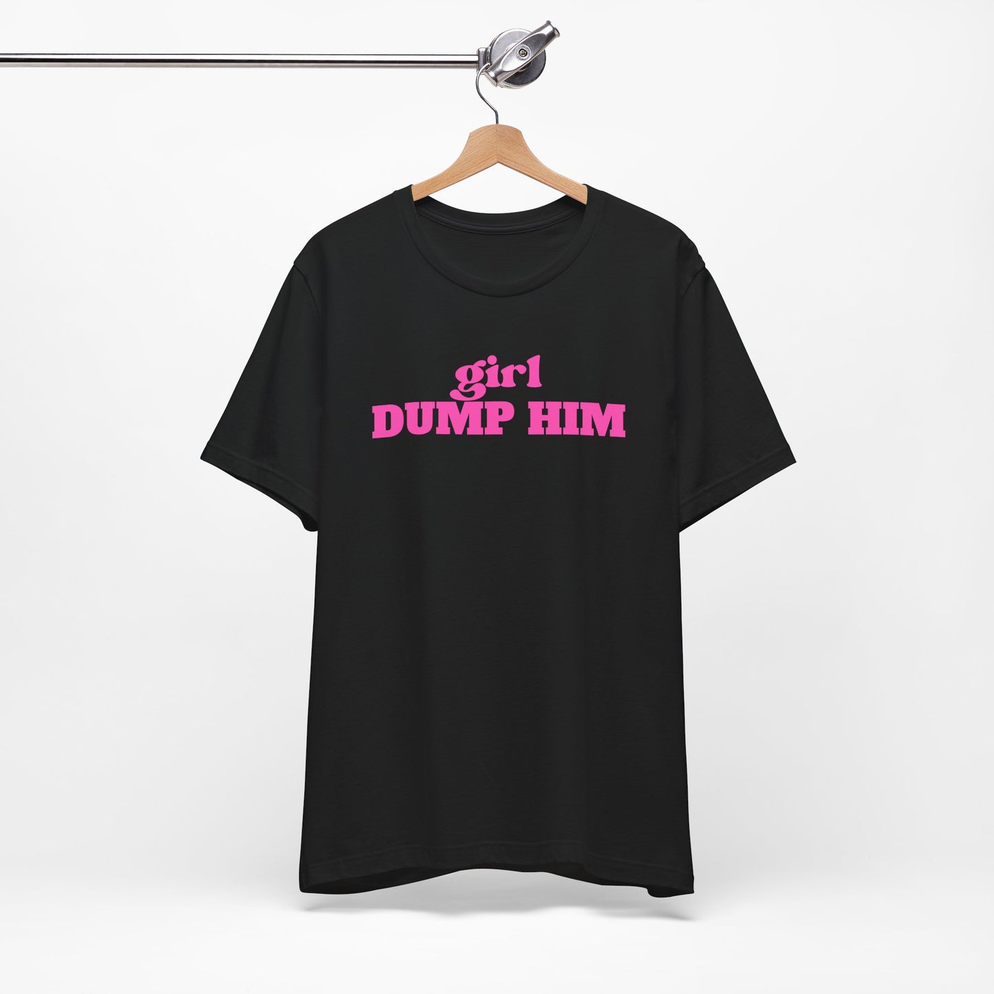 Black/Pink Dump Him Tee