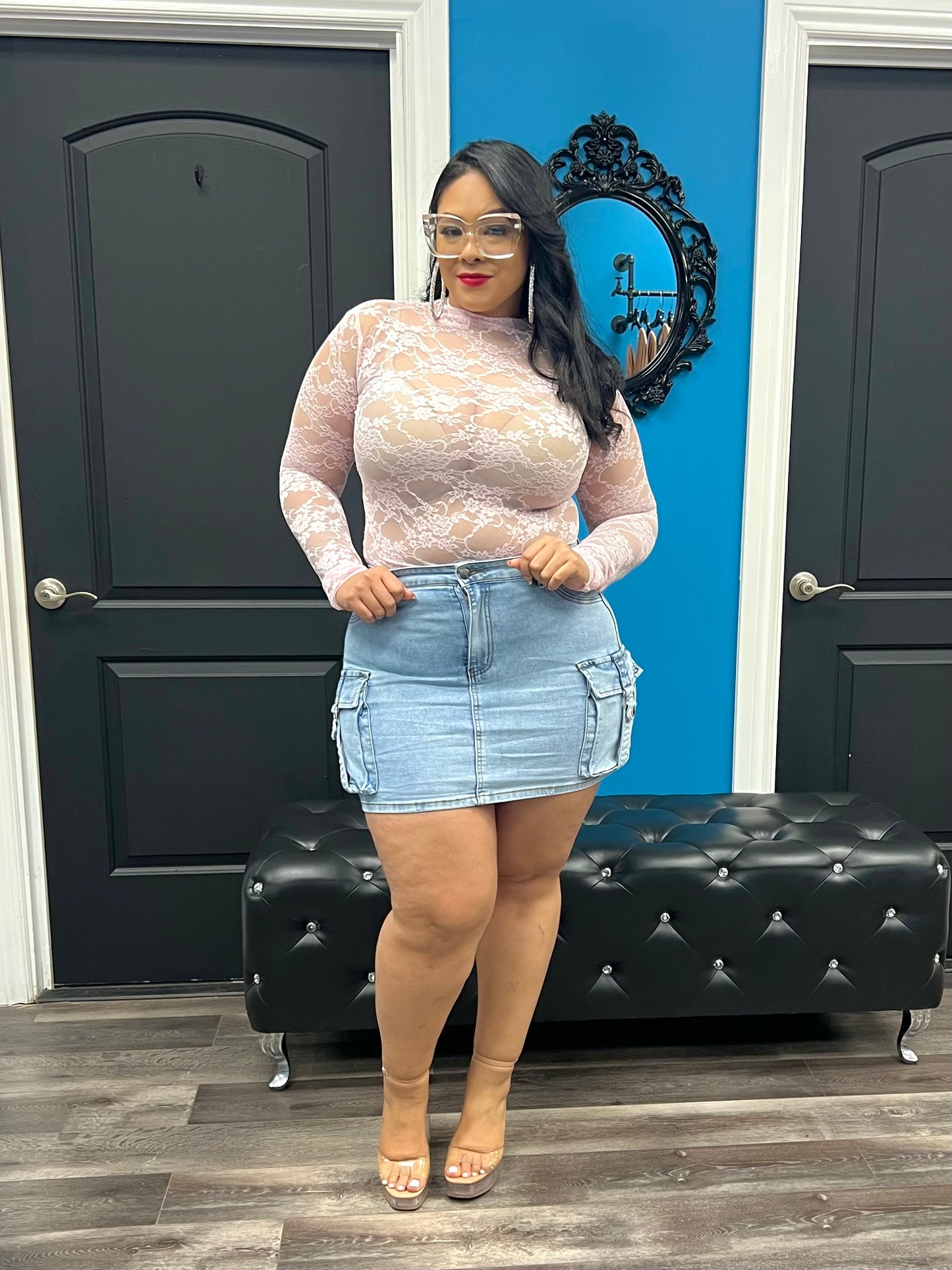 Pink Lace Ginny Top