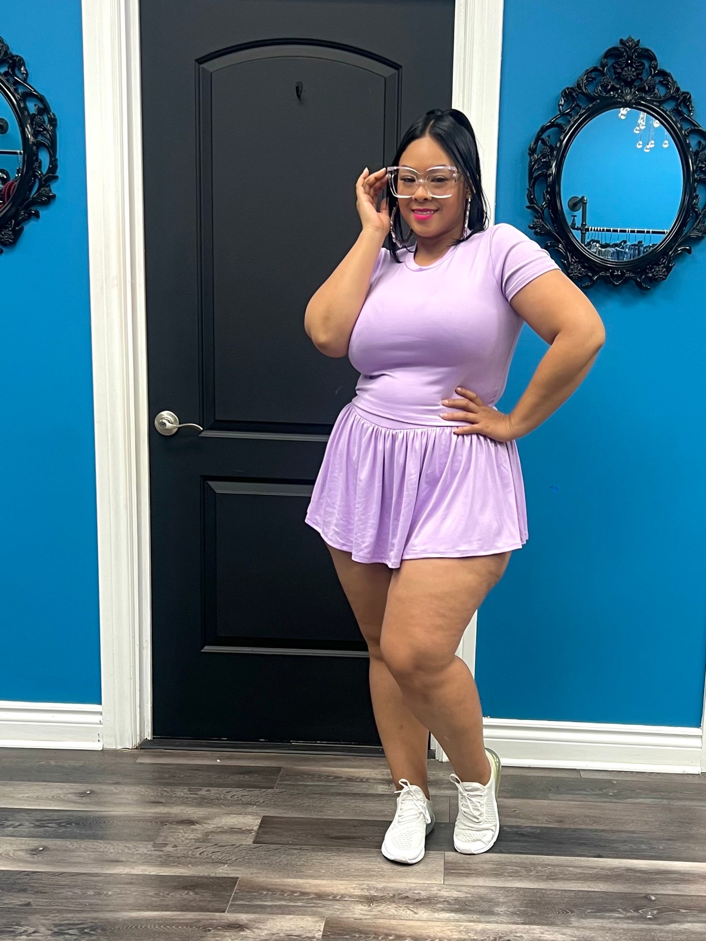 Lilac Tamera Skirt Set