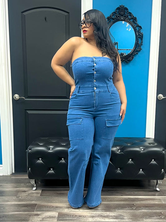 Dark Denim Zamia Jumpsuit