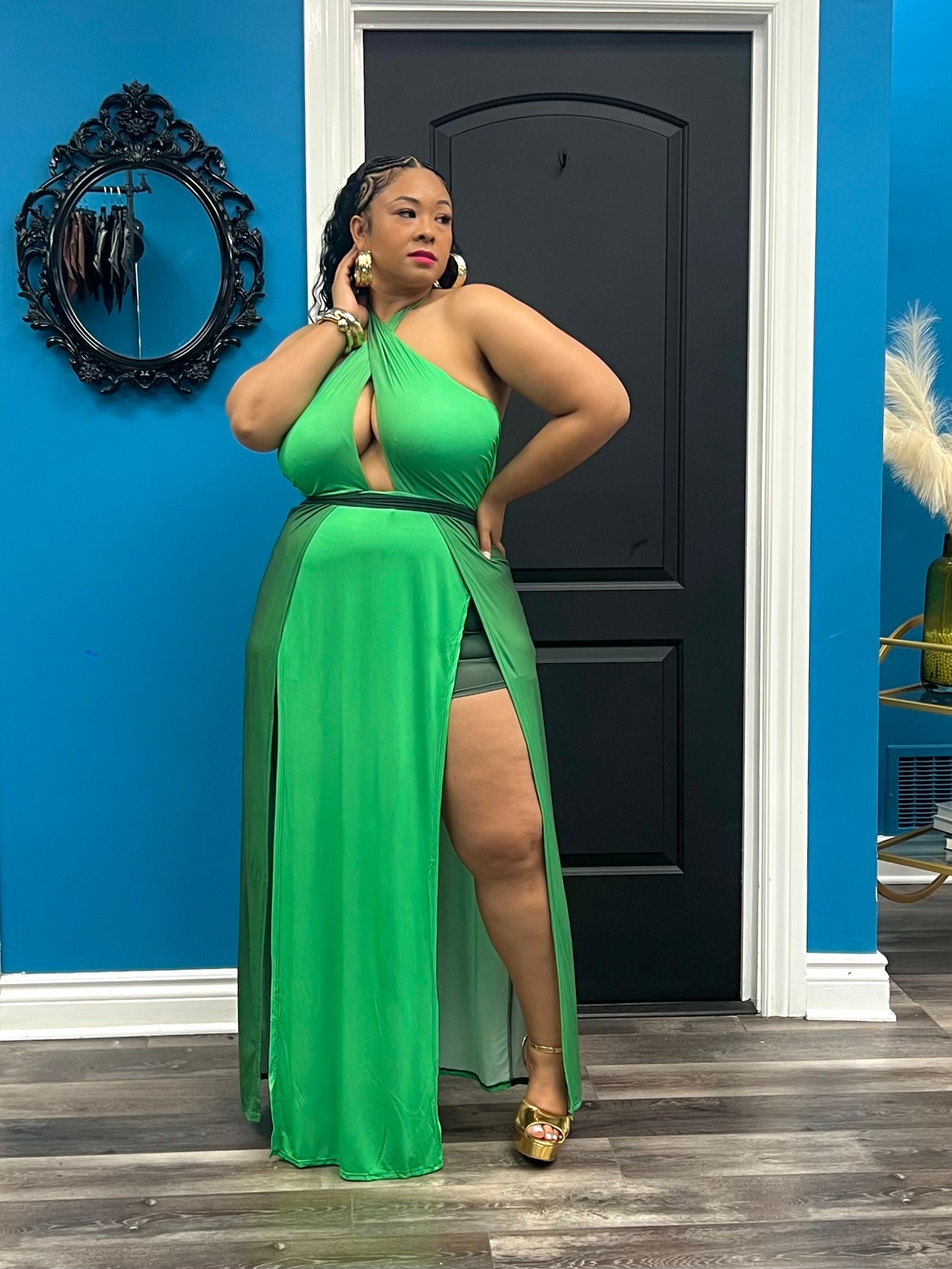 Green Sonia Maxi Dress