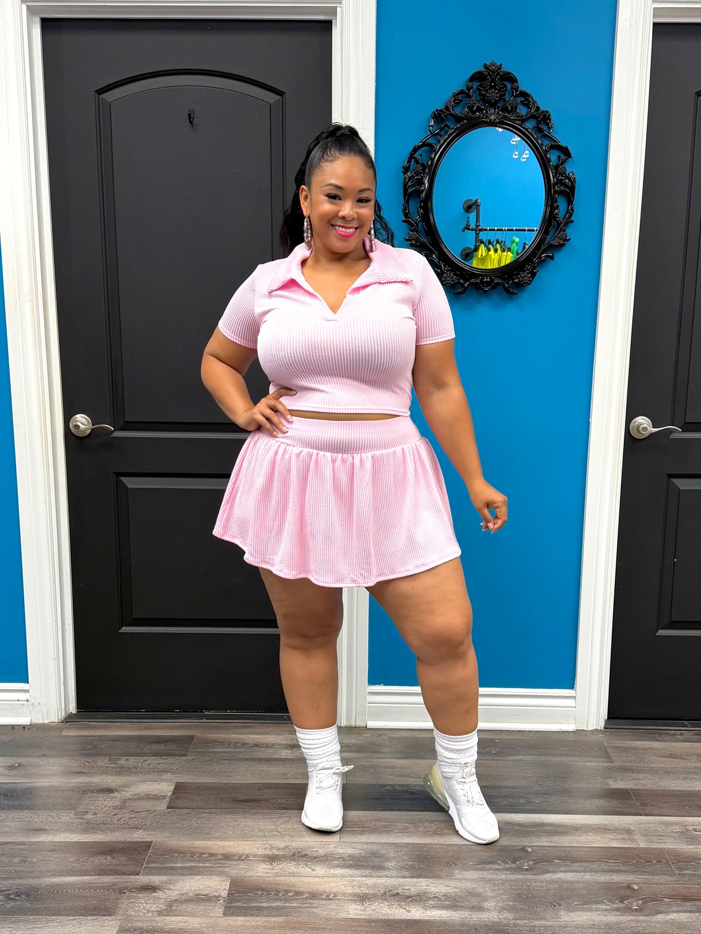 Pink Lori Skirt Set