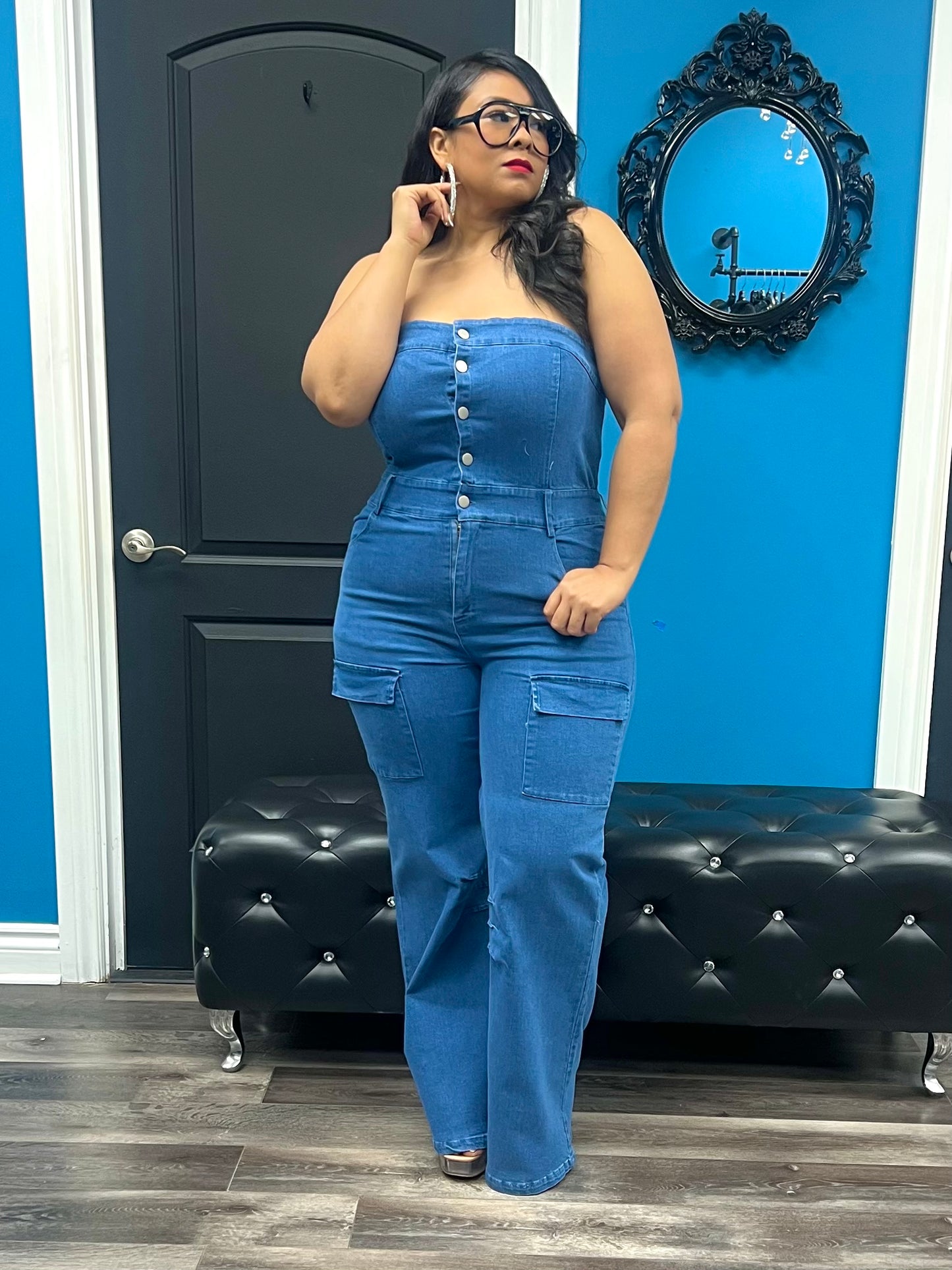Dark Denim Zamia Jumpsuit
