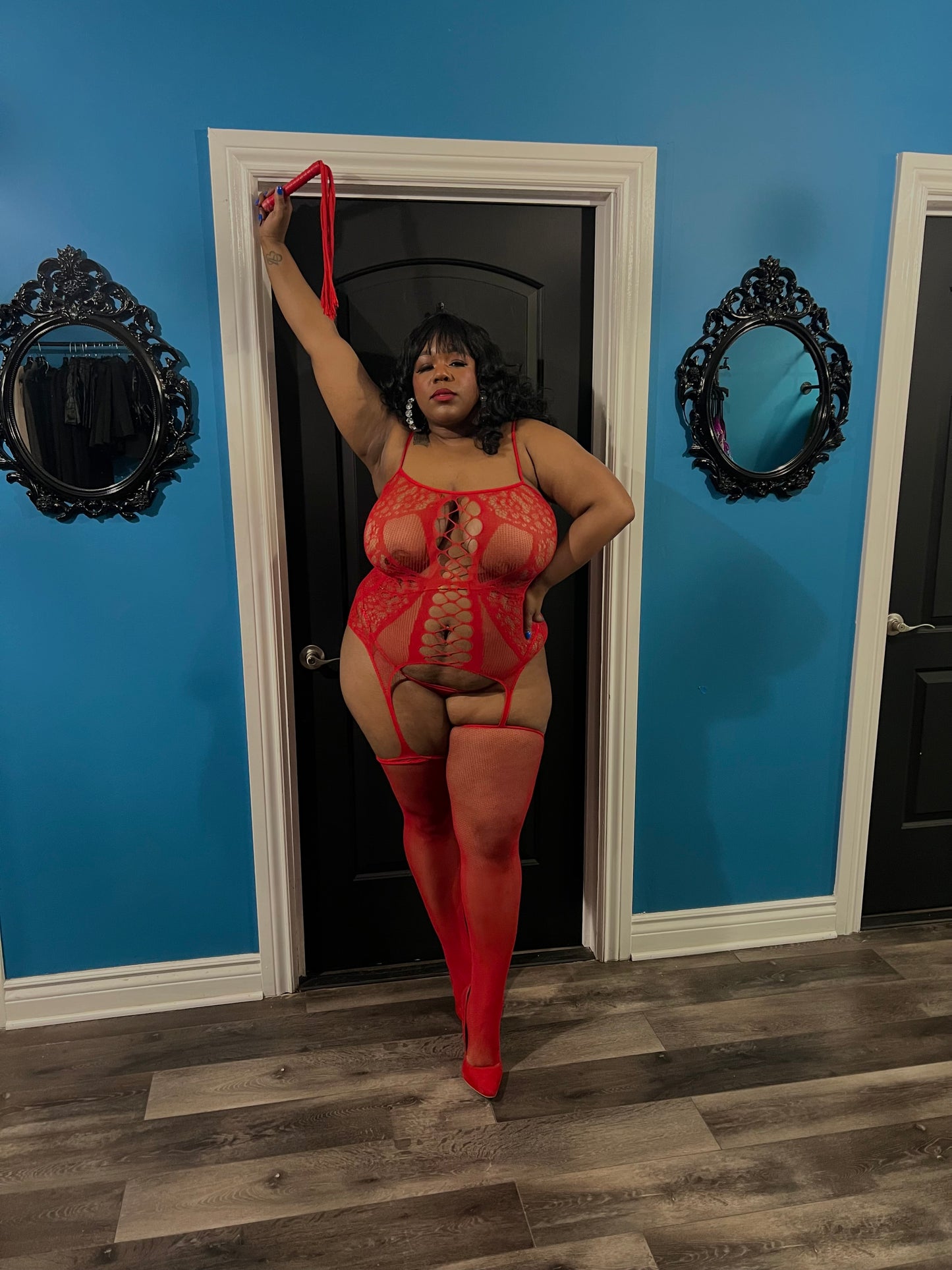 Red Heaven Body Stocking