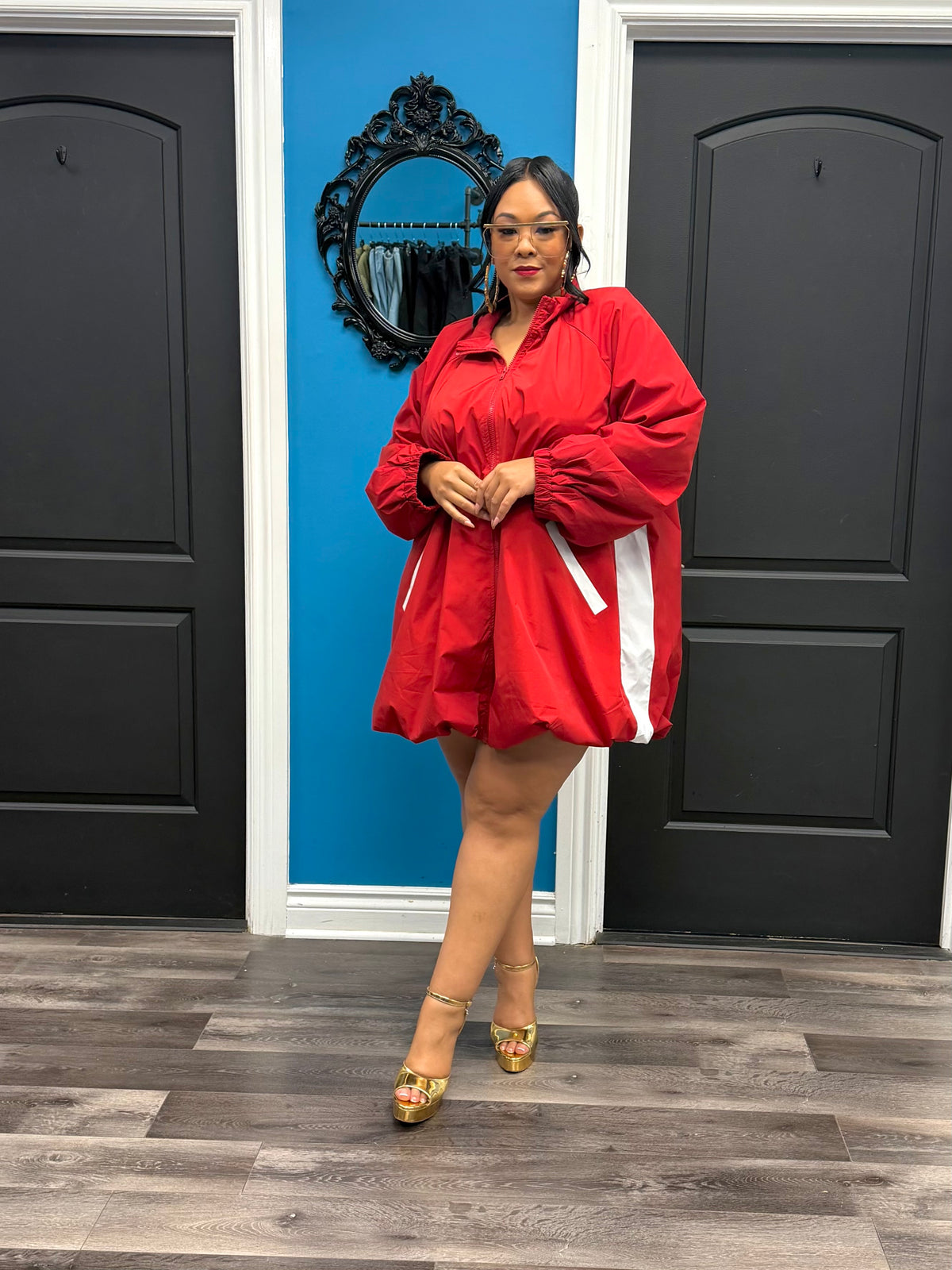 Red Shaunie Dress