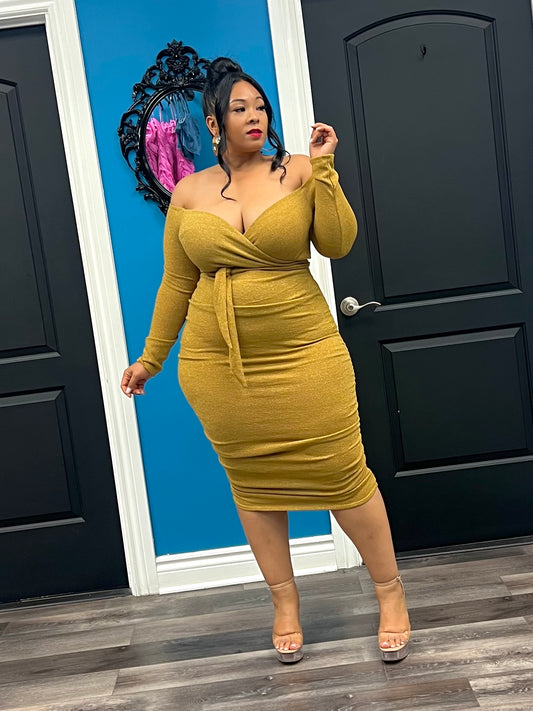 Mustard Melody Dress