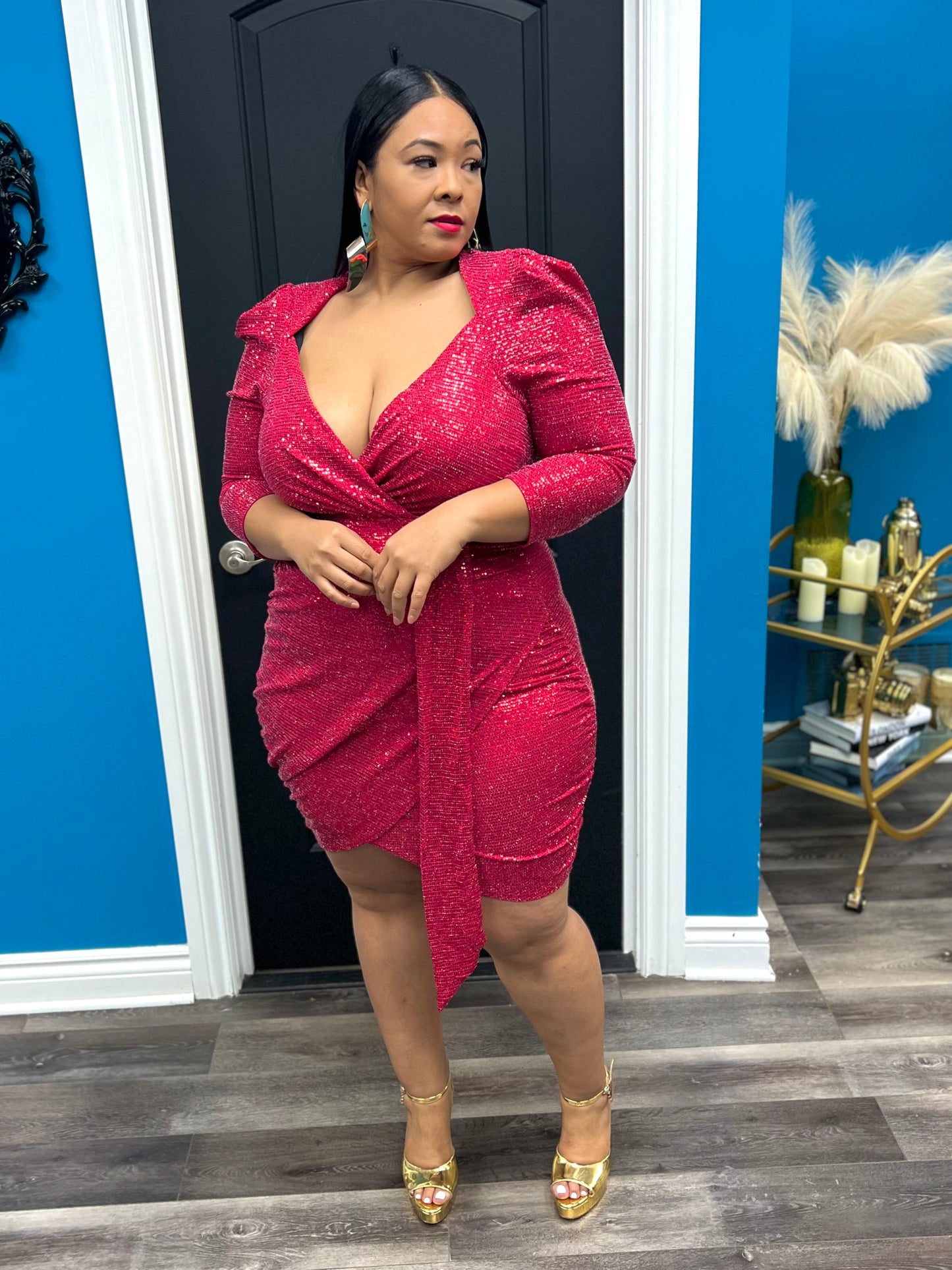 Red Sparkle Dress