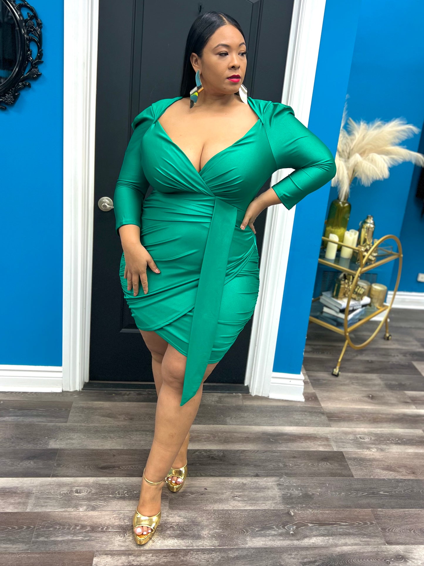 Green Janae Dress