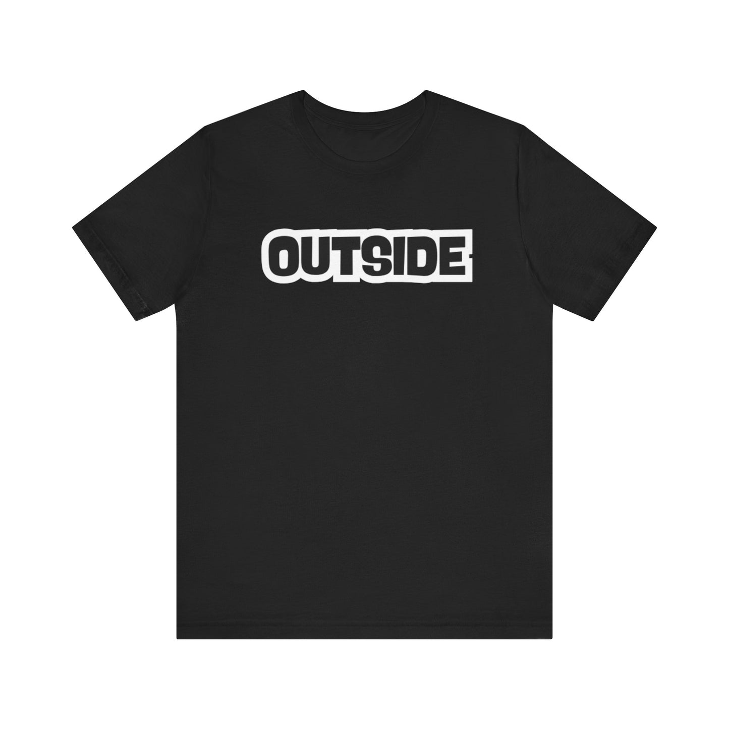 BLACK OUTSIDE TEE