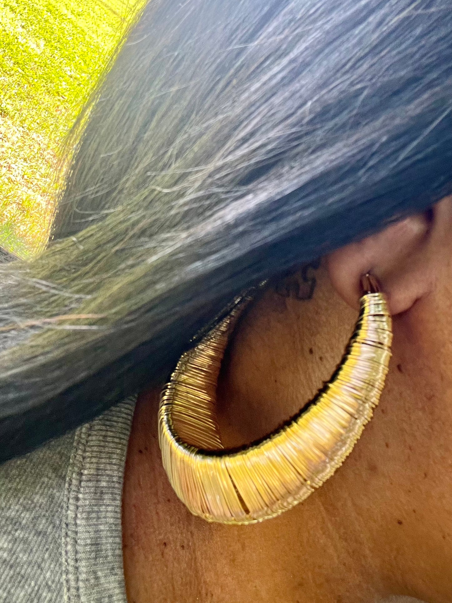 Gold Artisan Earrings