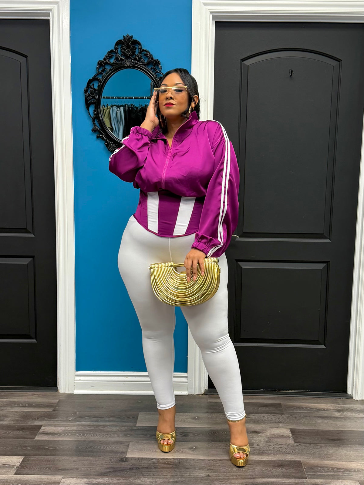 Plum Dope Girl Corset Jacket