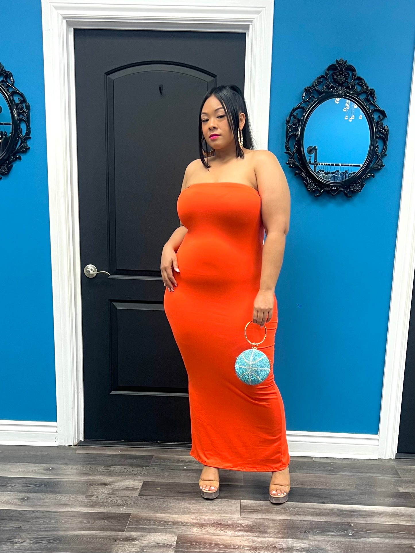 Orange Kerri Maxi Dress