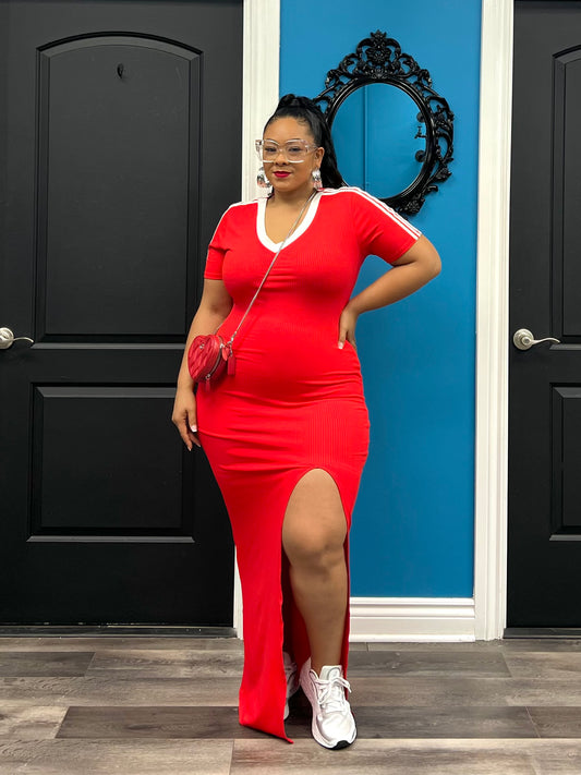 Red B Girl Dress