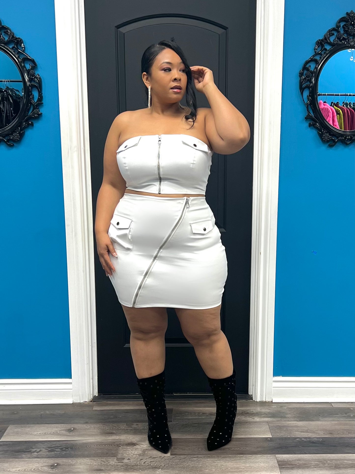 Ivory Billie Skirt Set