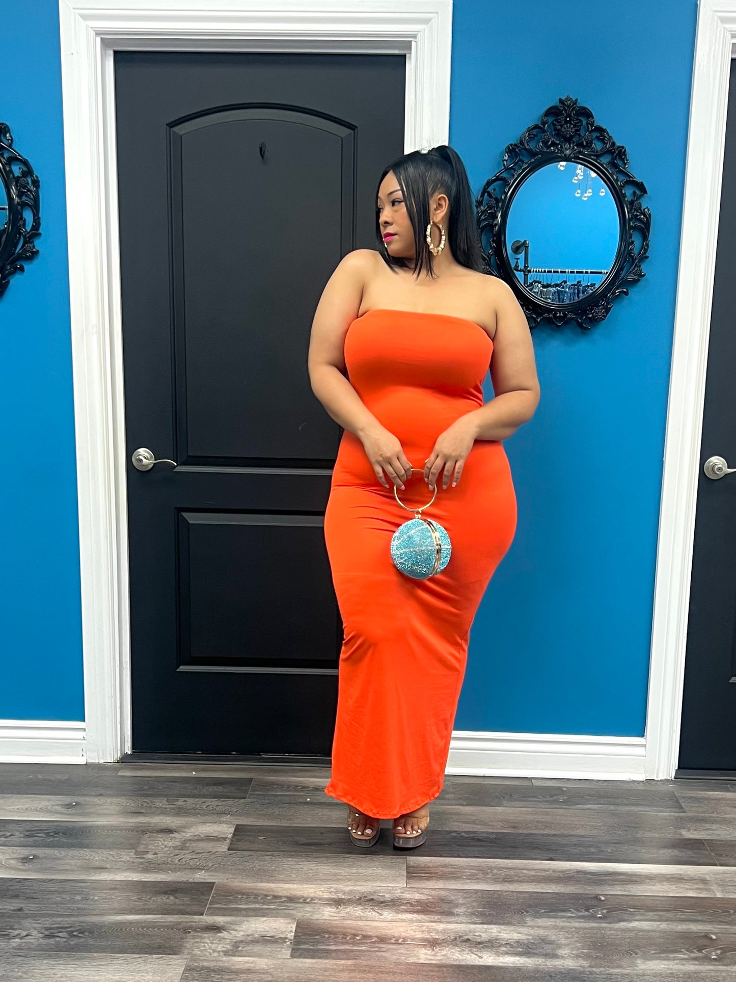 Orange Kerri Maxi Dress