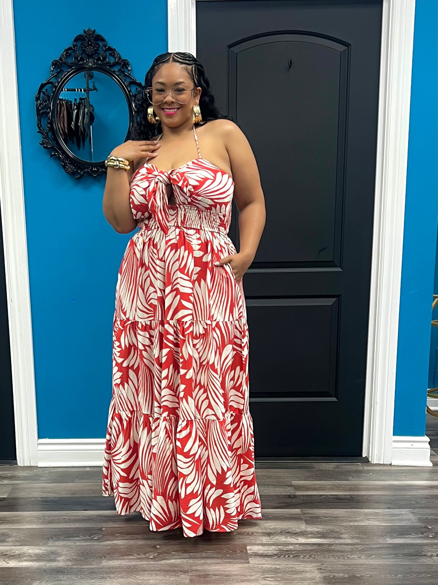 Red Mecca Maxi Dress
