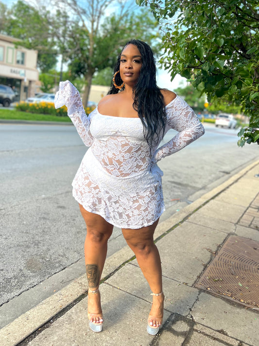 White Fairy Mini Dress