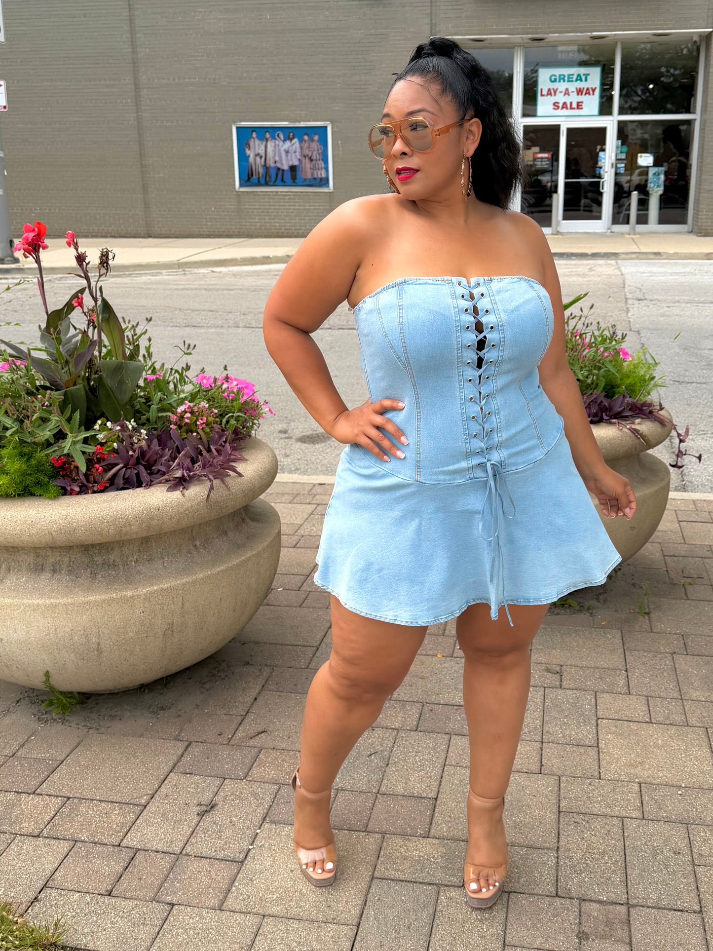 Blue FeFe Dress