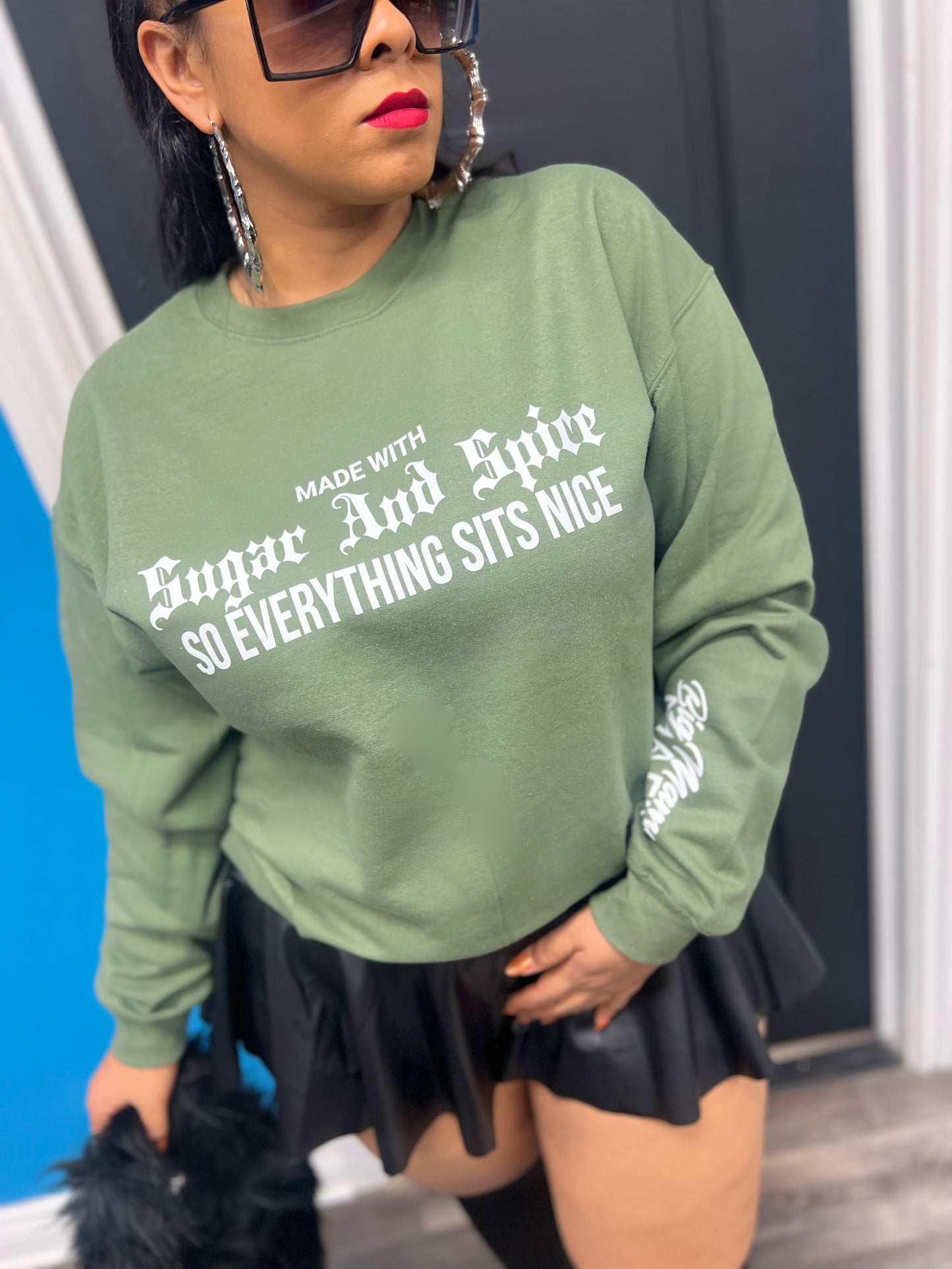 Olive Sugar & Spice Sweat Shirt