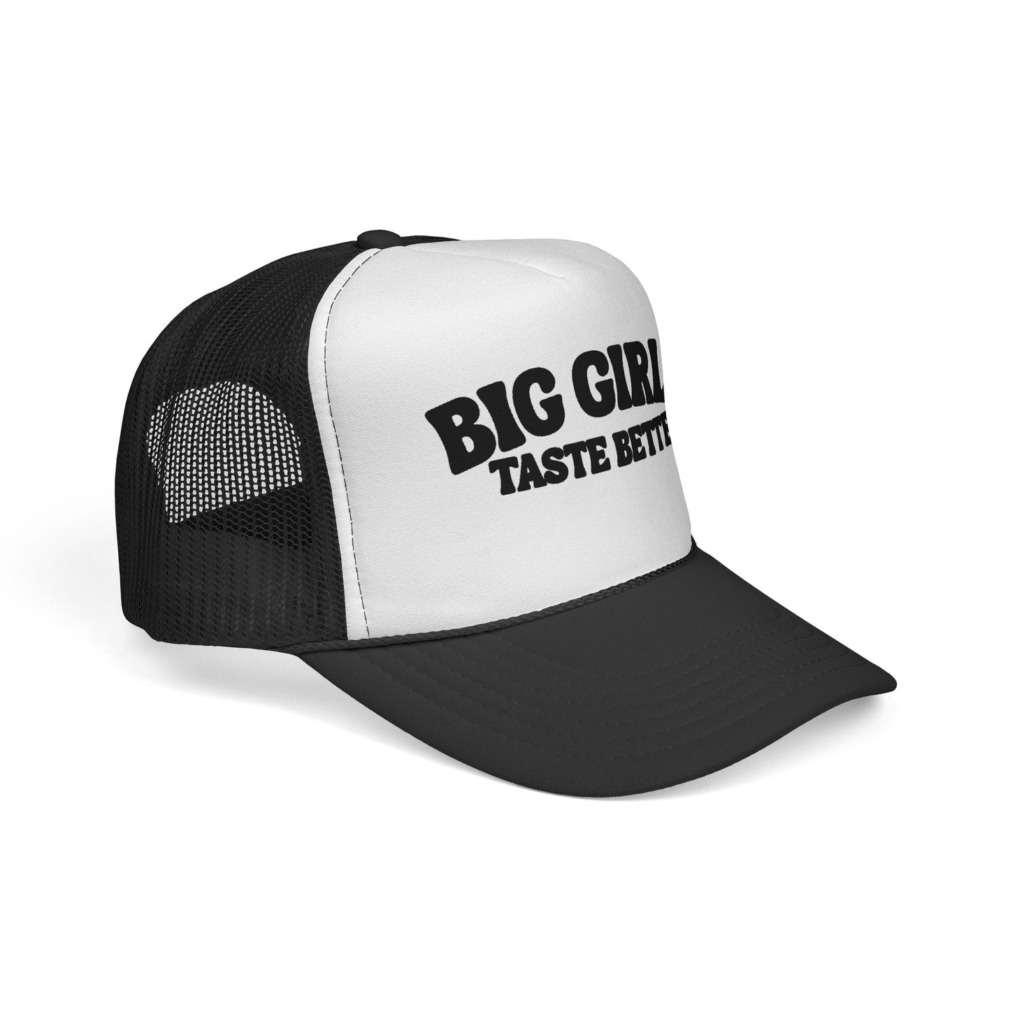 BIG Girls Taste Better Trucker Cap Royal Black