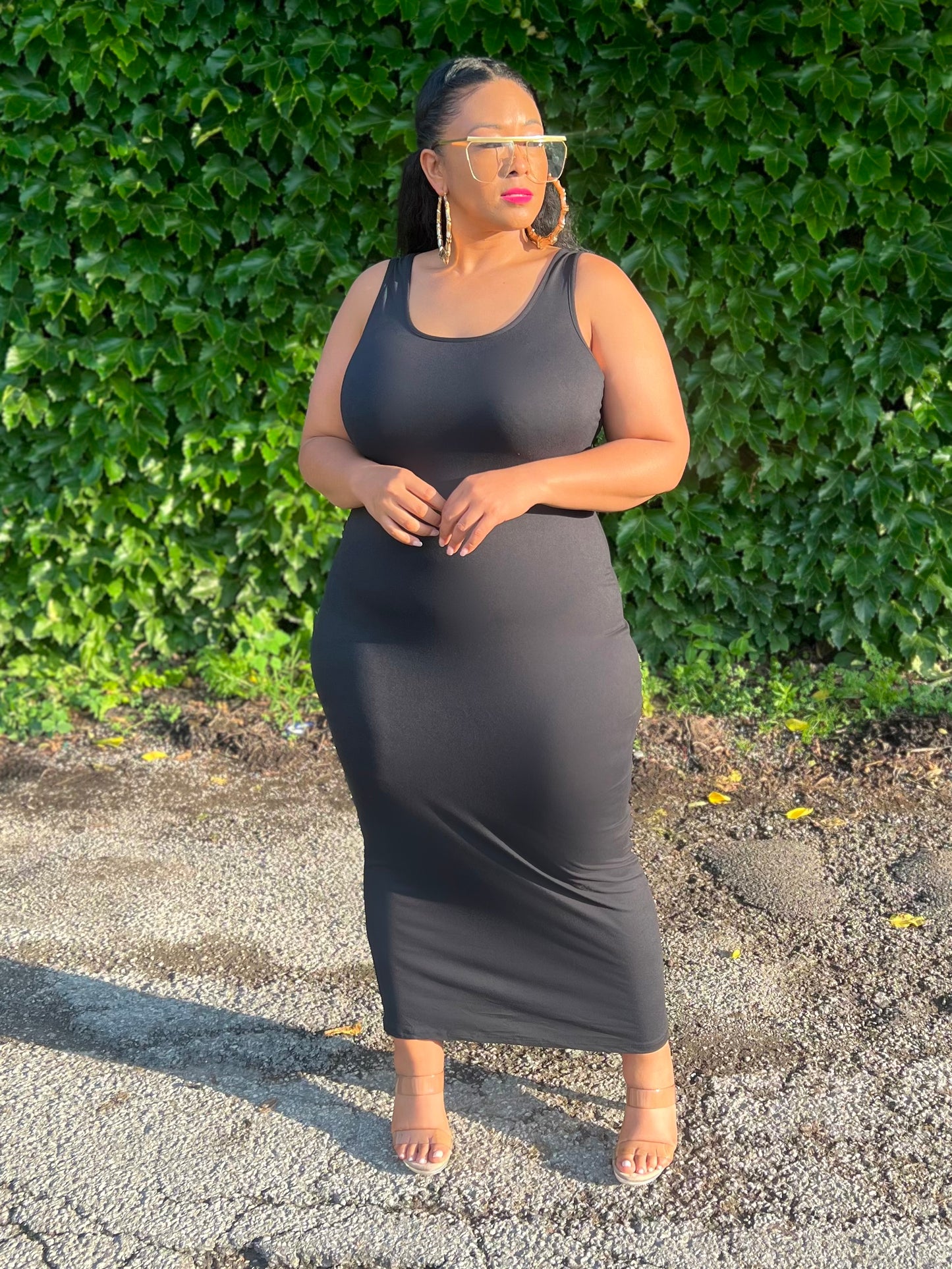 Black Basics Maxi Dress