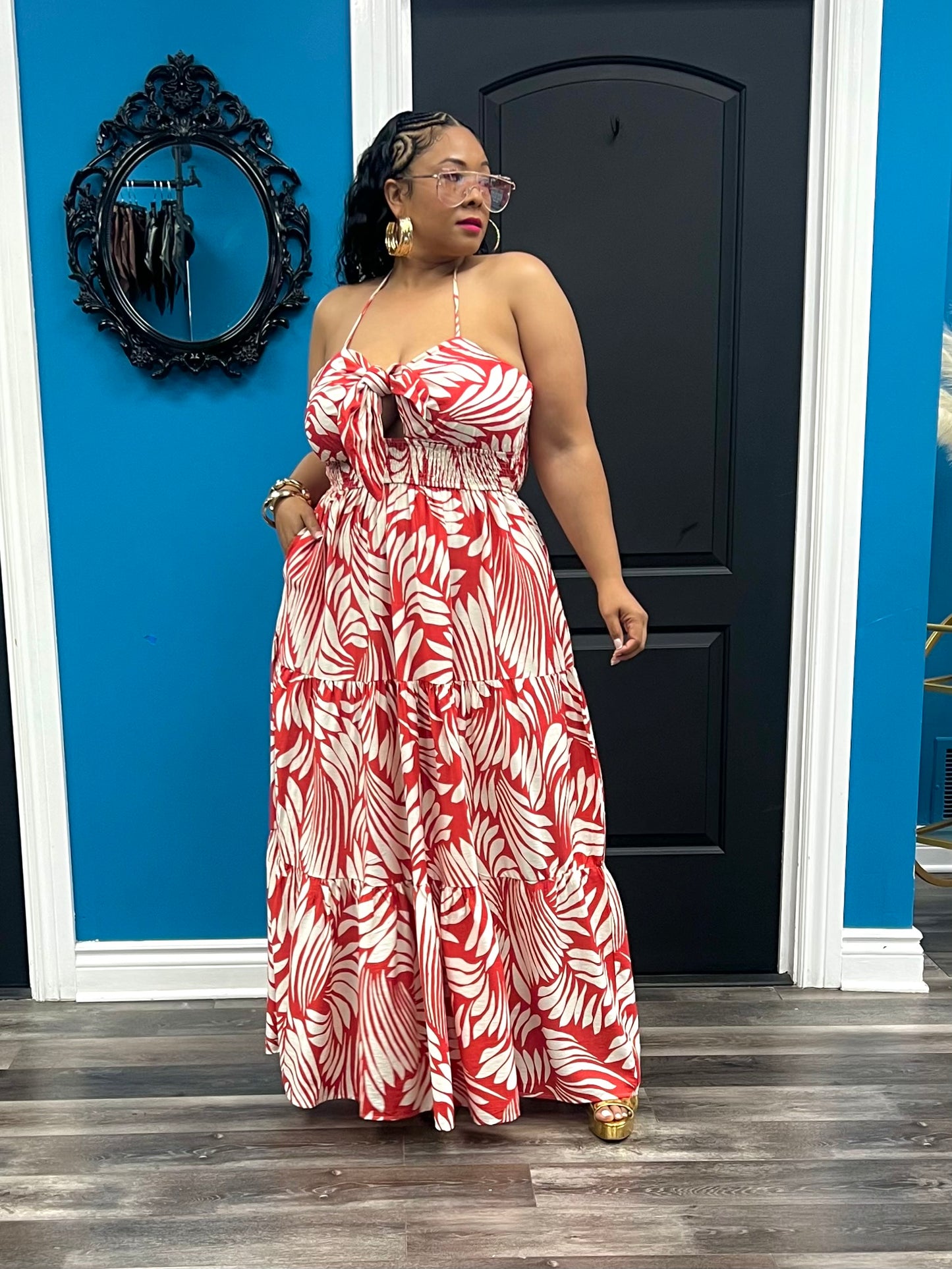 Red Mecca Maxi Dress