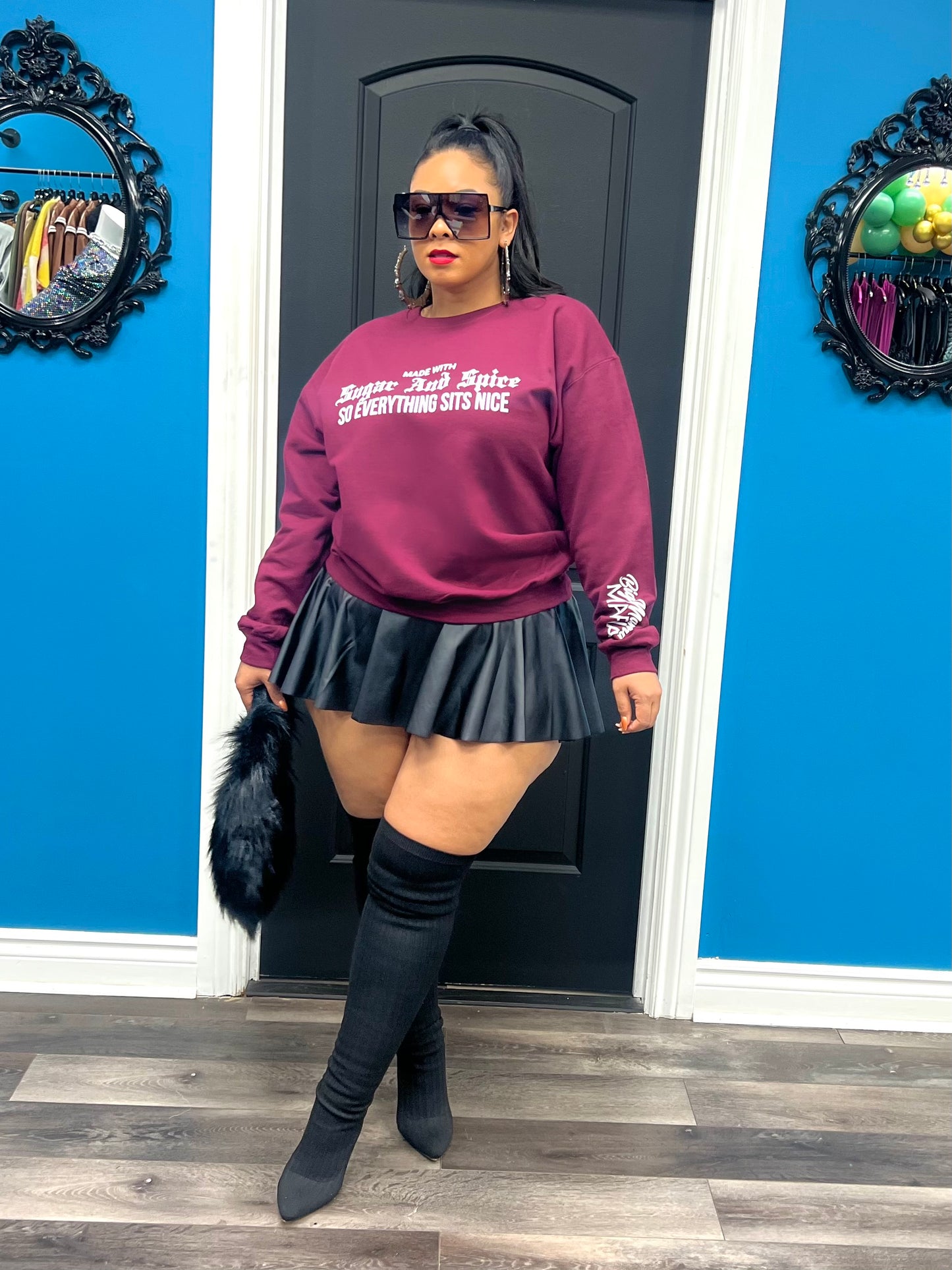 Wine Sugar & Spice Crewneck Sweatshirt