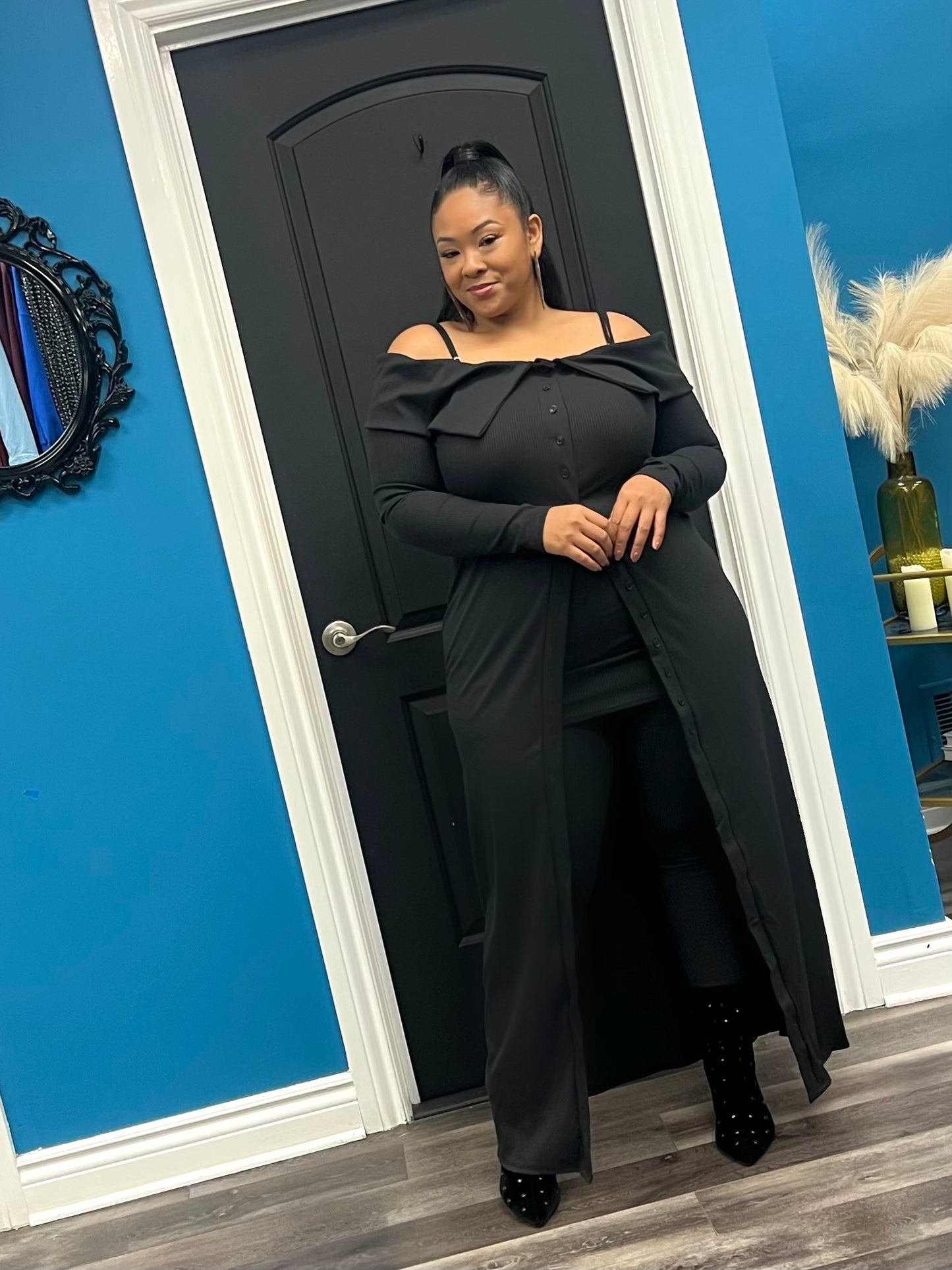 Black Ricki Pant Set