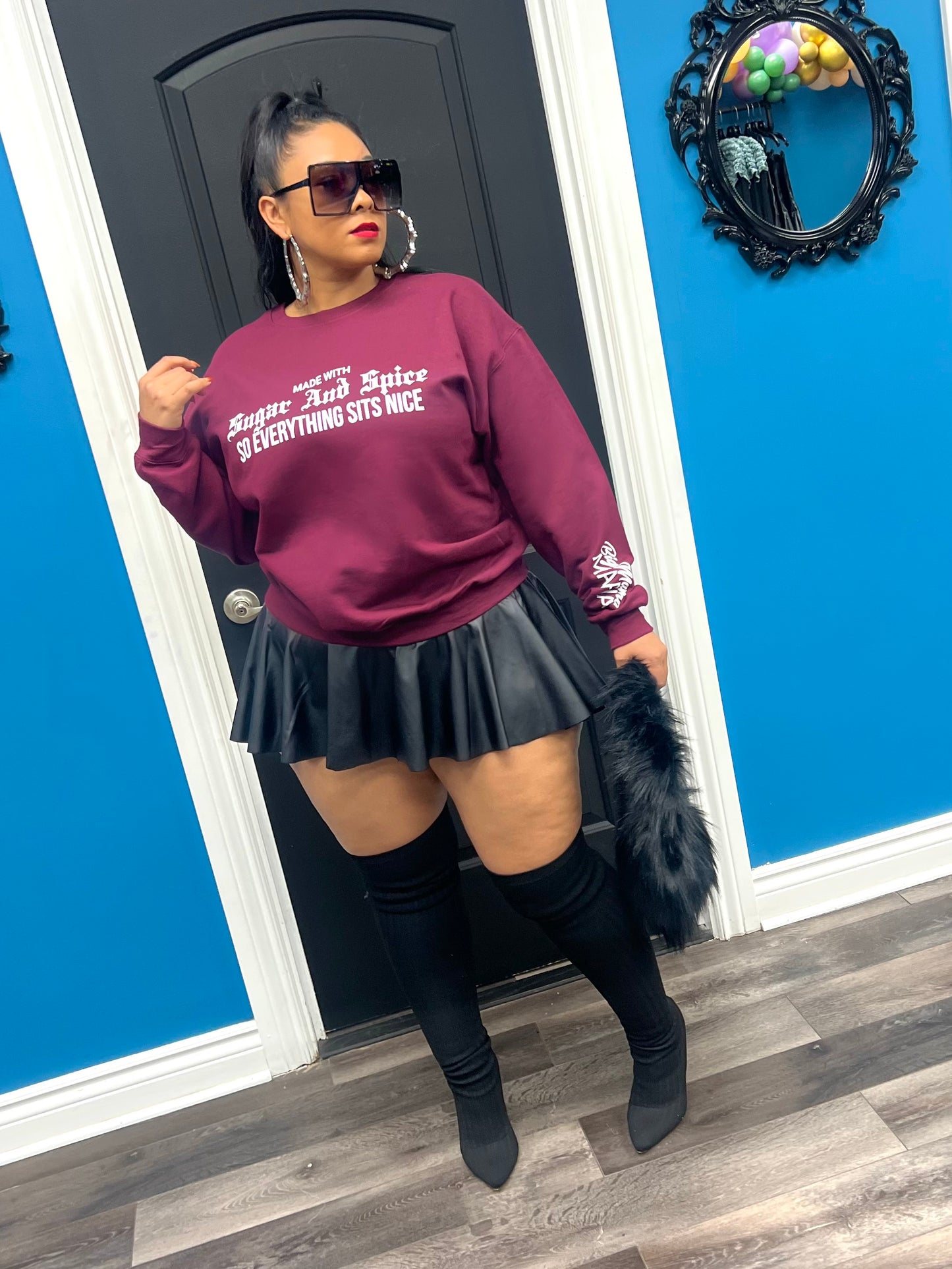 Wine Sugar & Spice Crewneck Sweatshirt