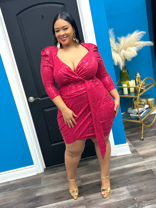 Red Sparkle Dress