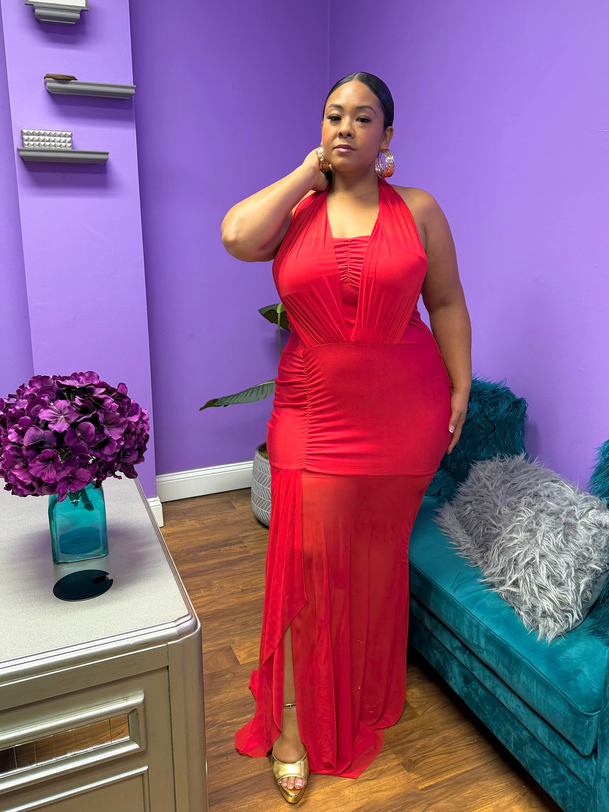 Red Rita Dress