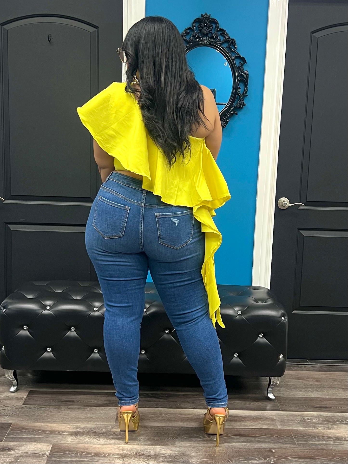 Yellow Tyra Top