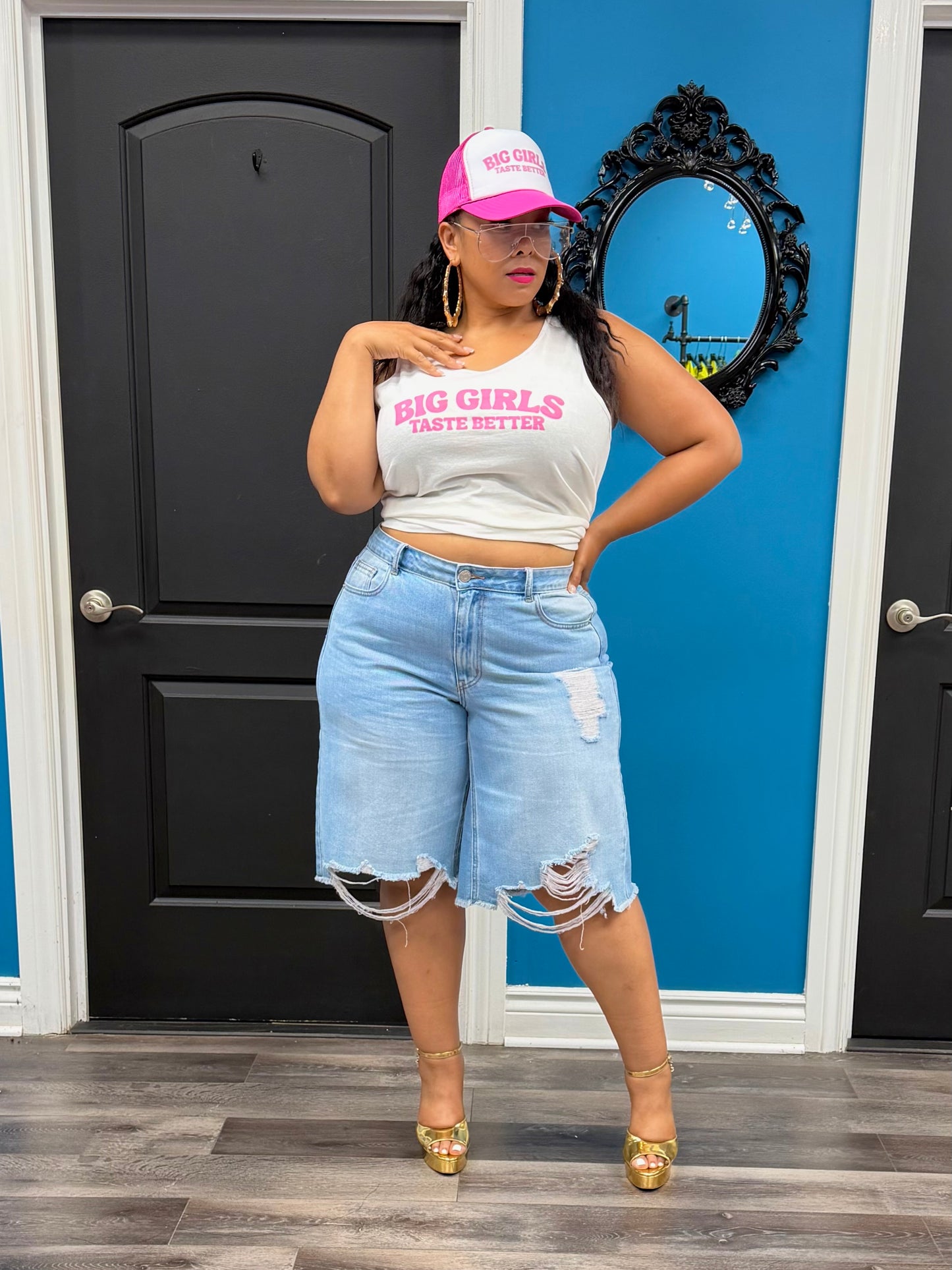 Pink Big Girls Taste Better Tank