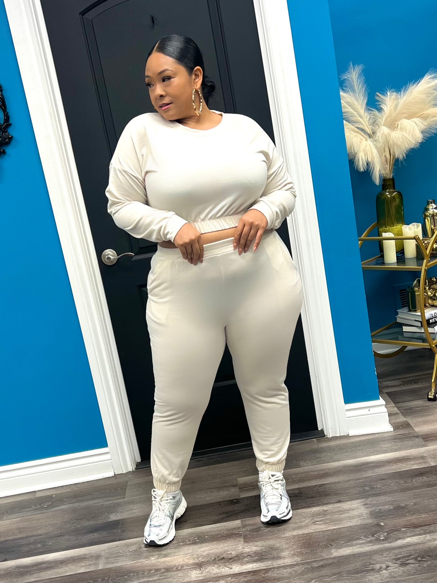 Cream Toni Jogger Set