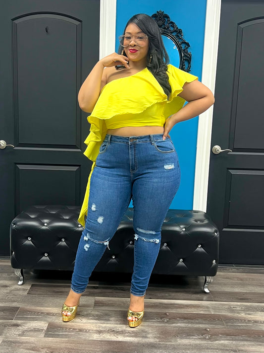 Yellow Tyra Top