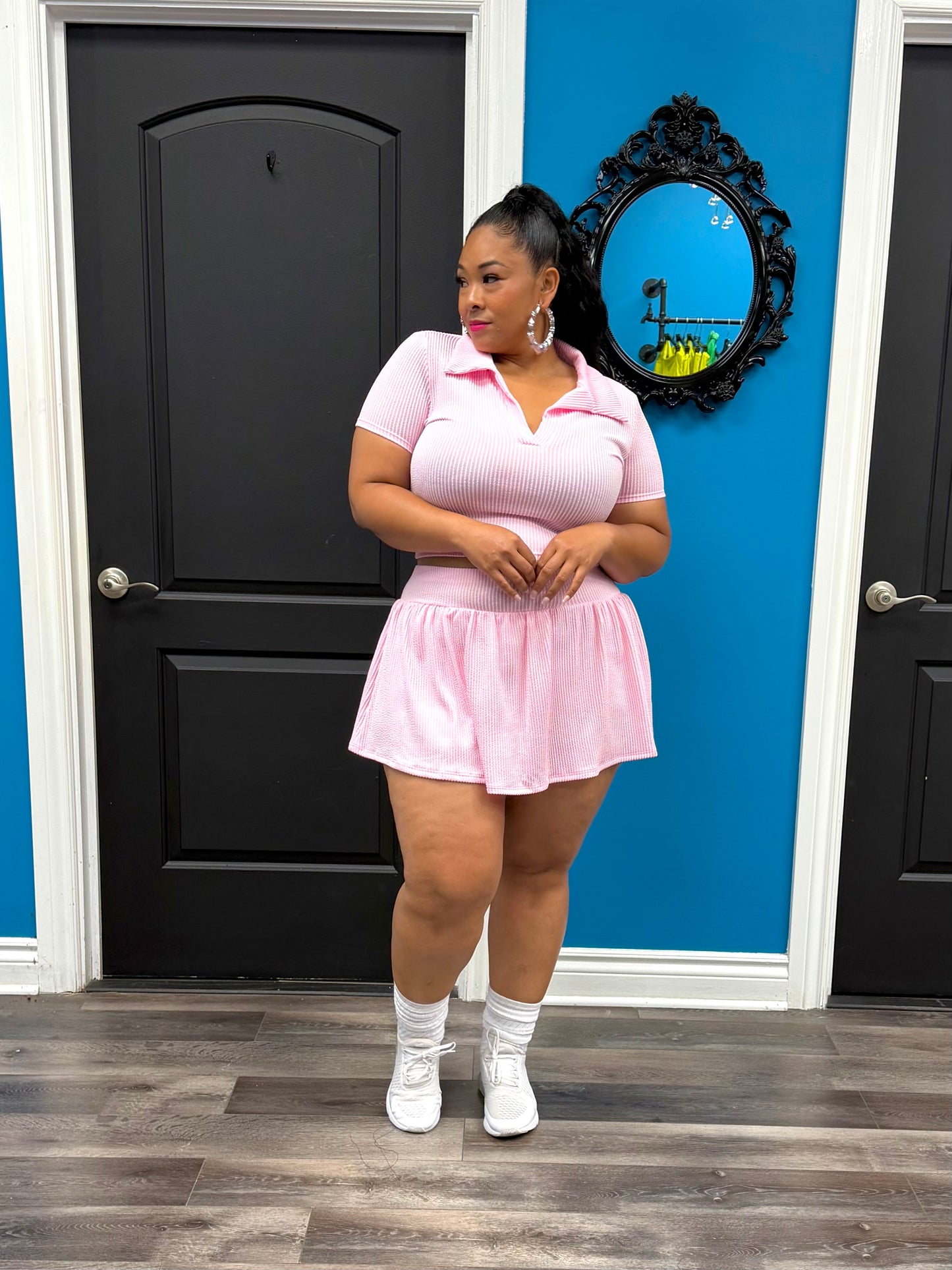 Pink Lori Skirt Set
