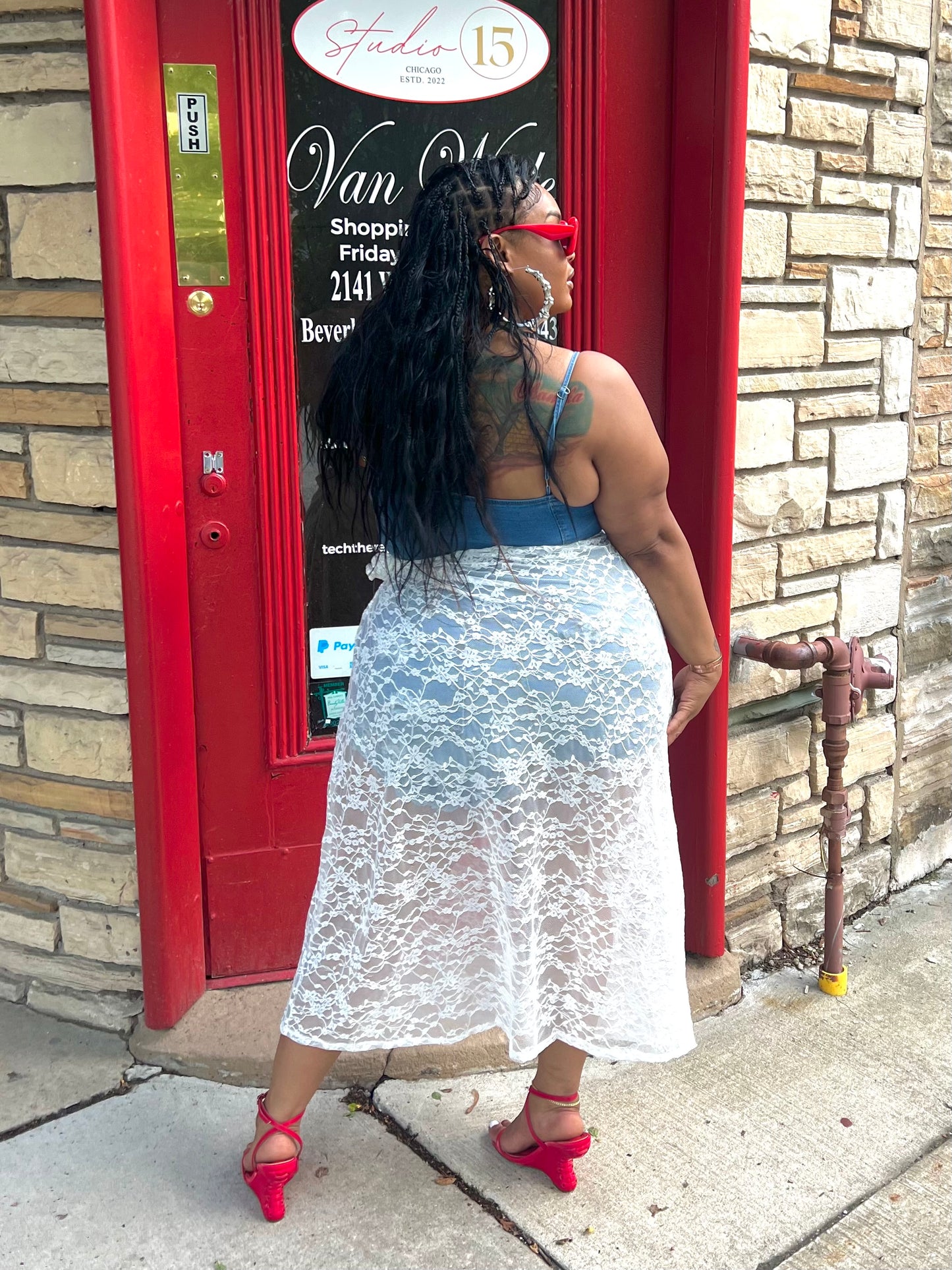 White Chantel Maxi Skirt