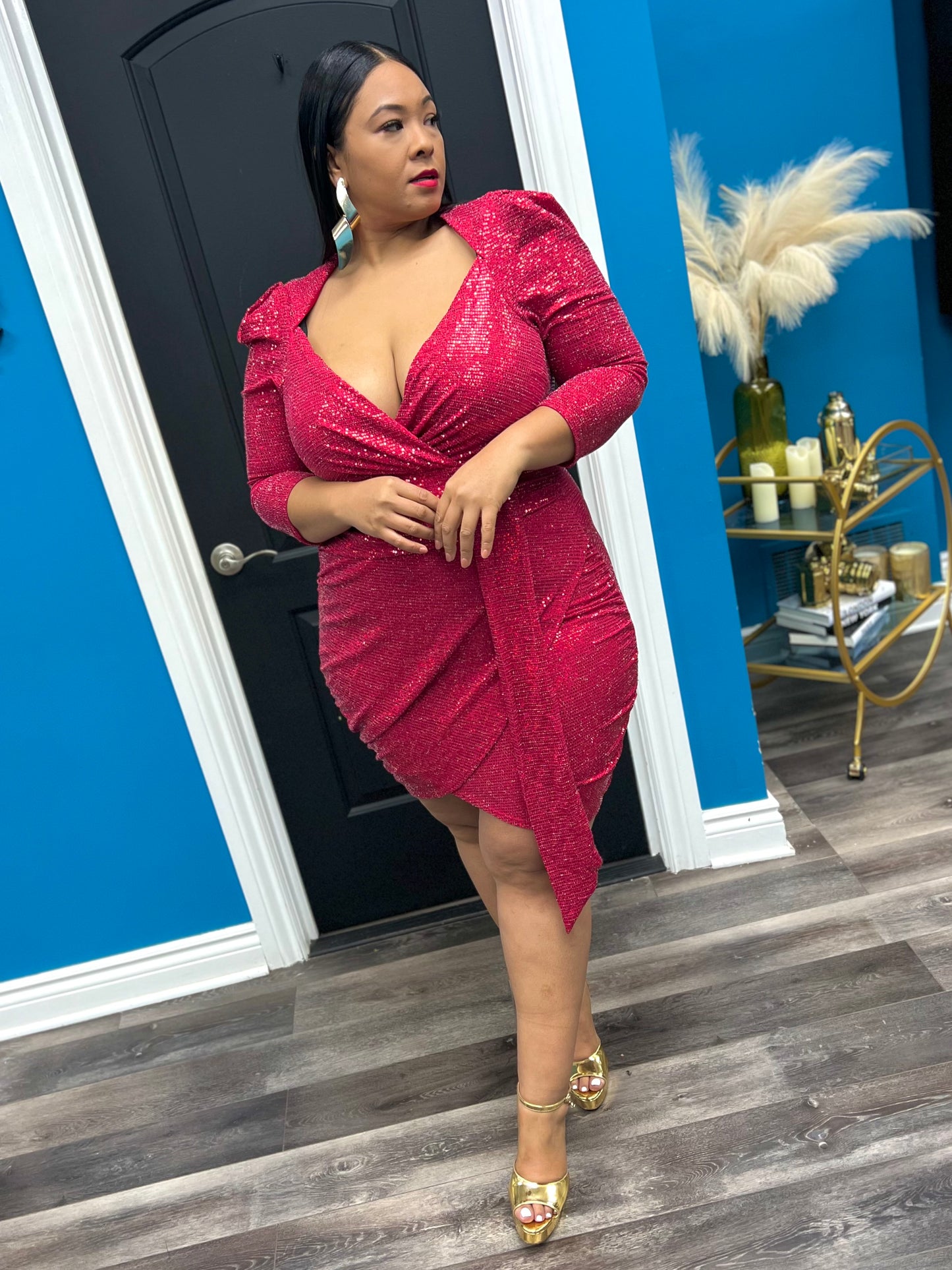 Red Sparkle Dress