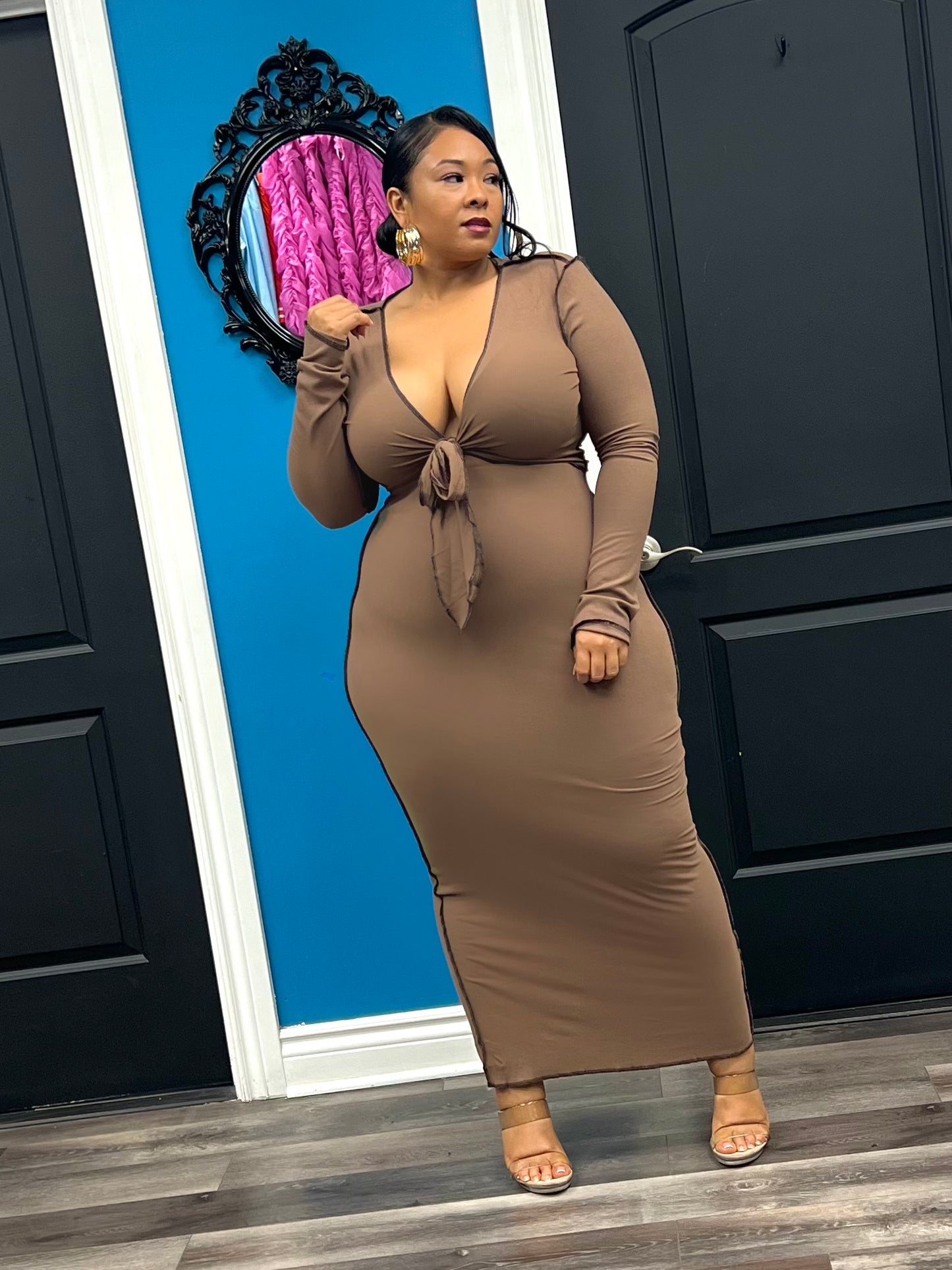 Mocha Brandi Skirt Set