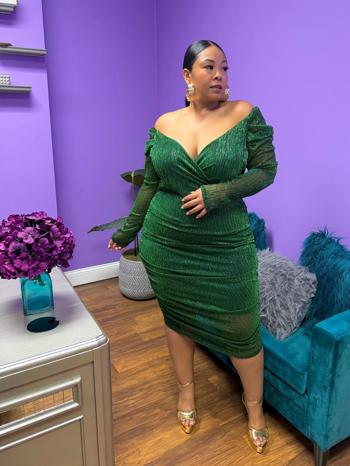 Green Heather Dress