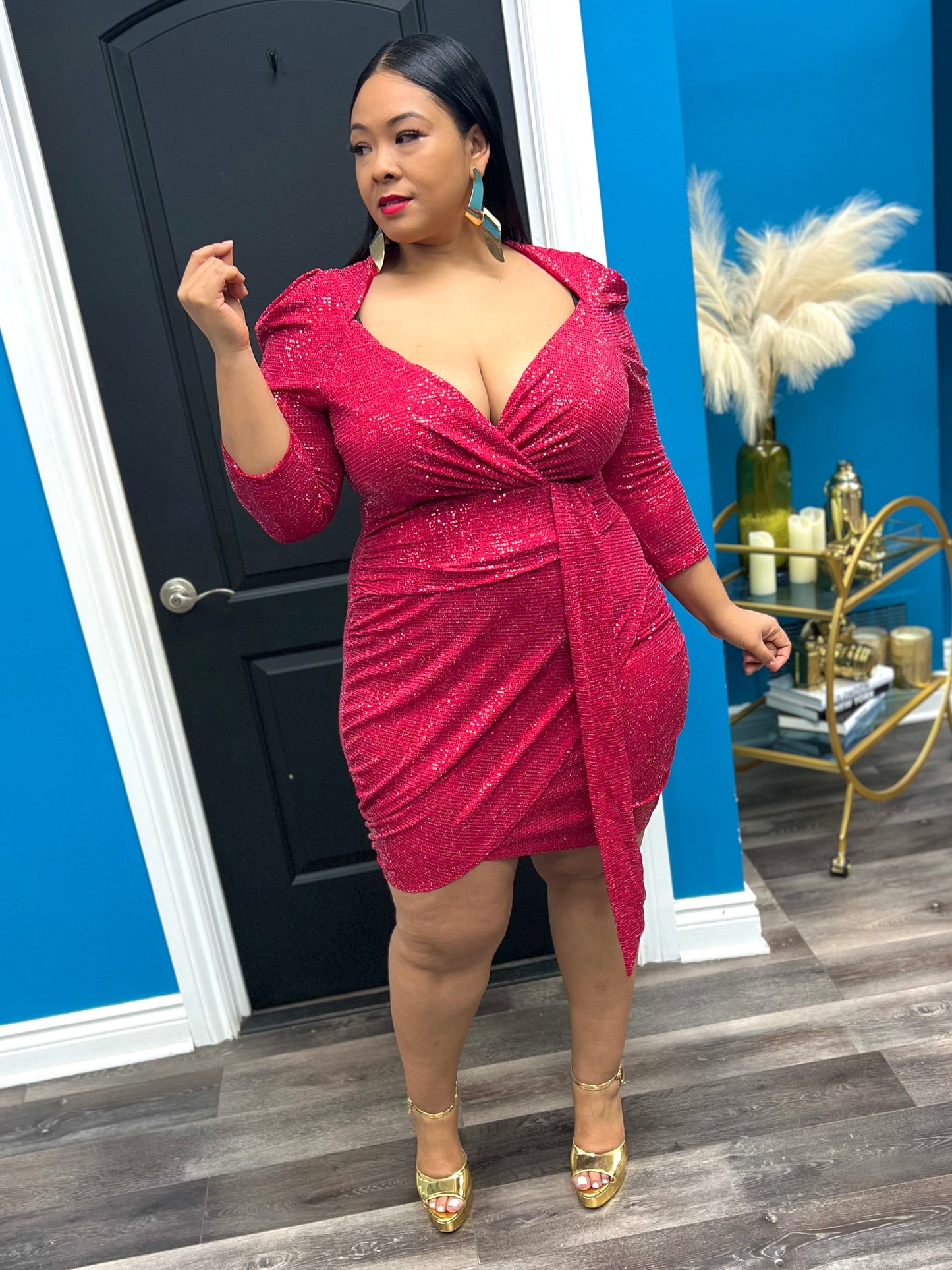 Red Sparkle Dress