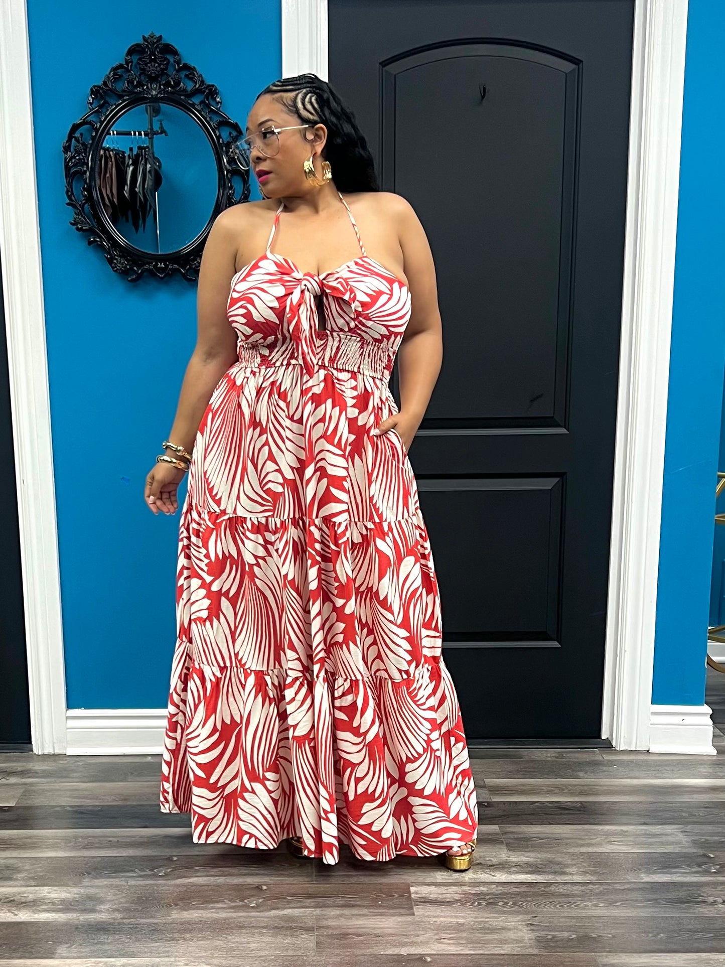 Red Mecca Maxi Dress