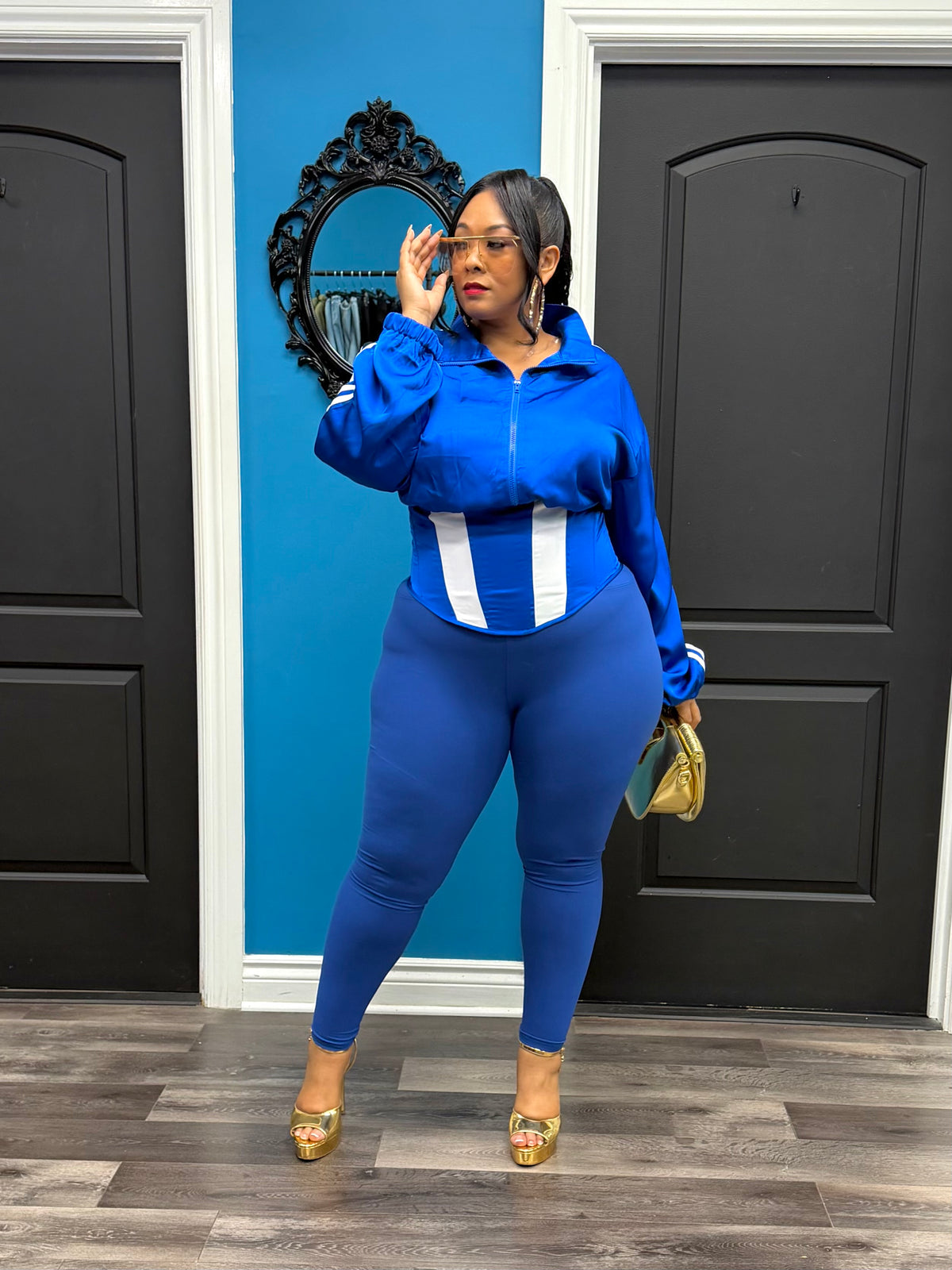 Blue Dope Girl Corset Jacket