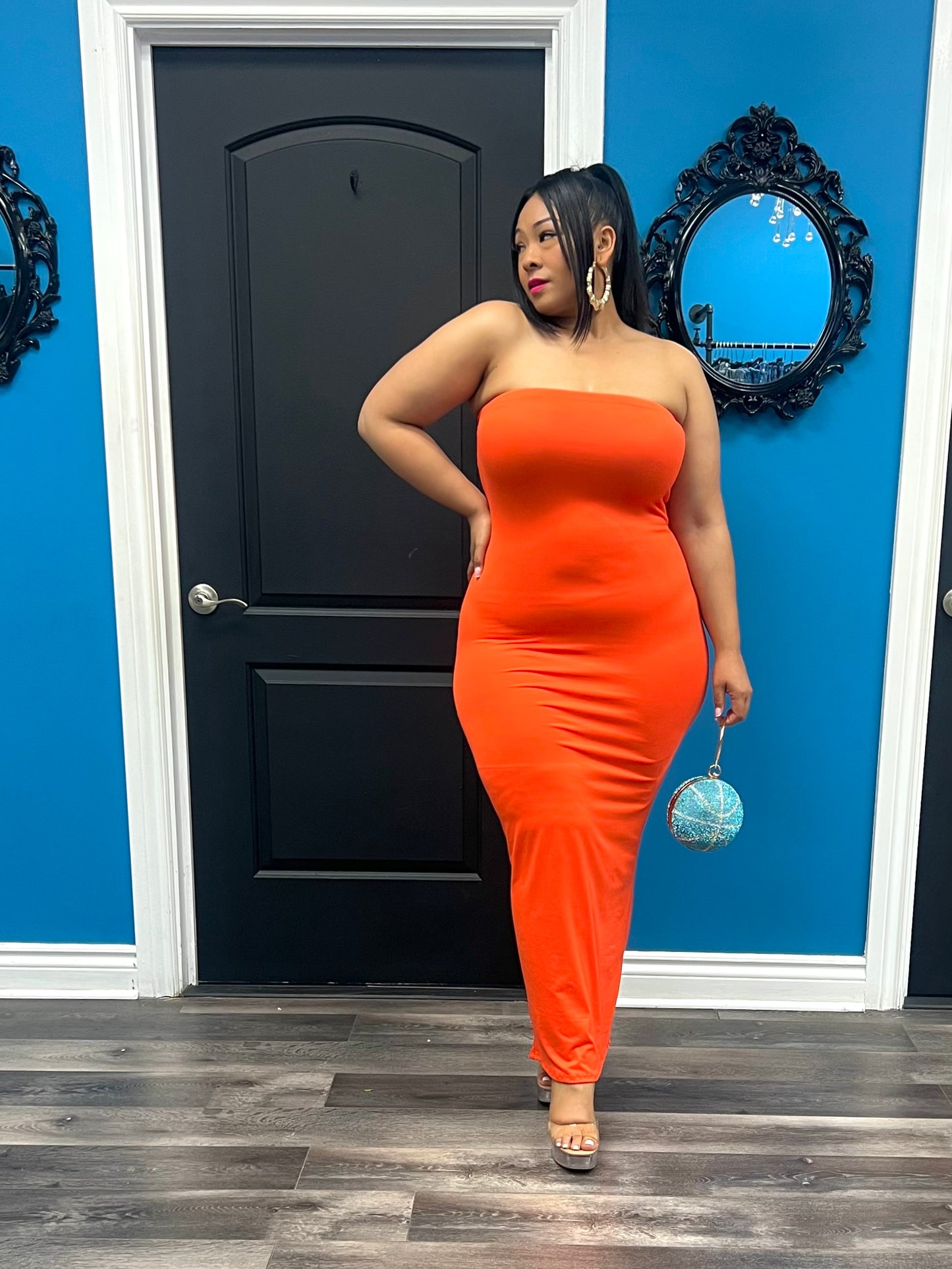 Orange Kerri Maxi Dress