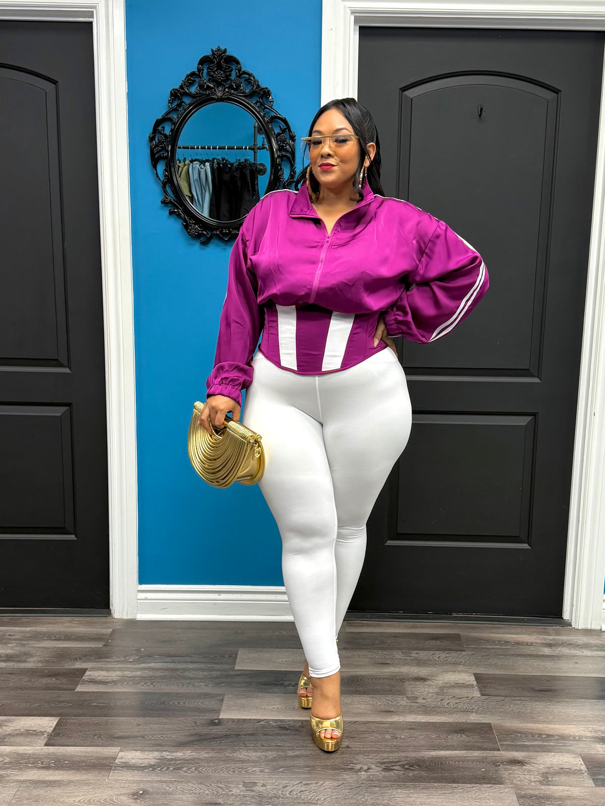Plum Dope Girl Corset Jacket
