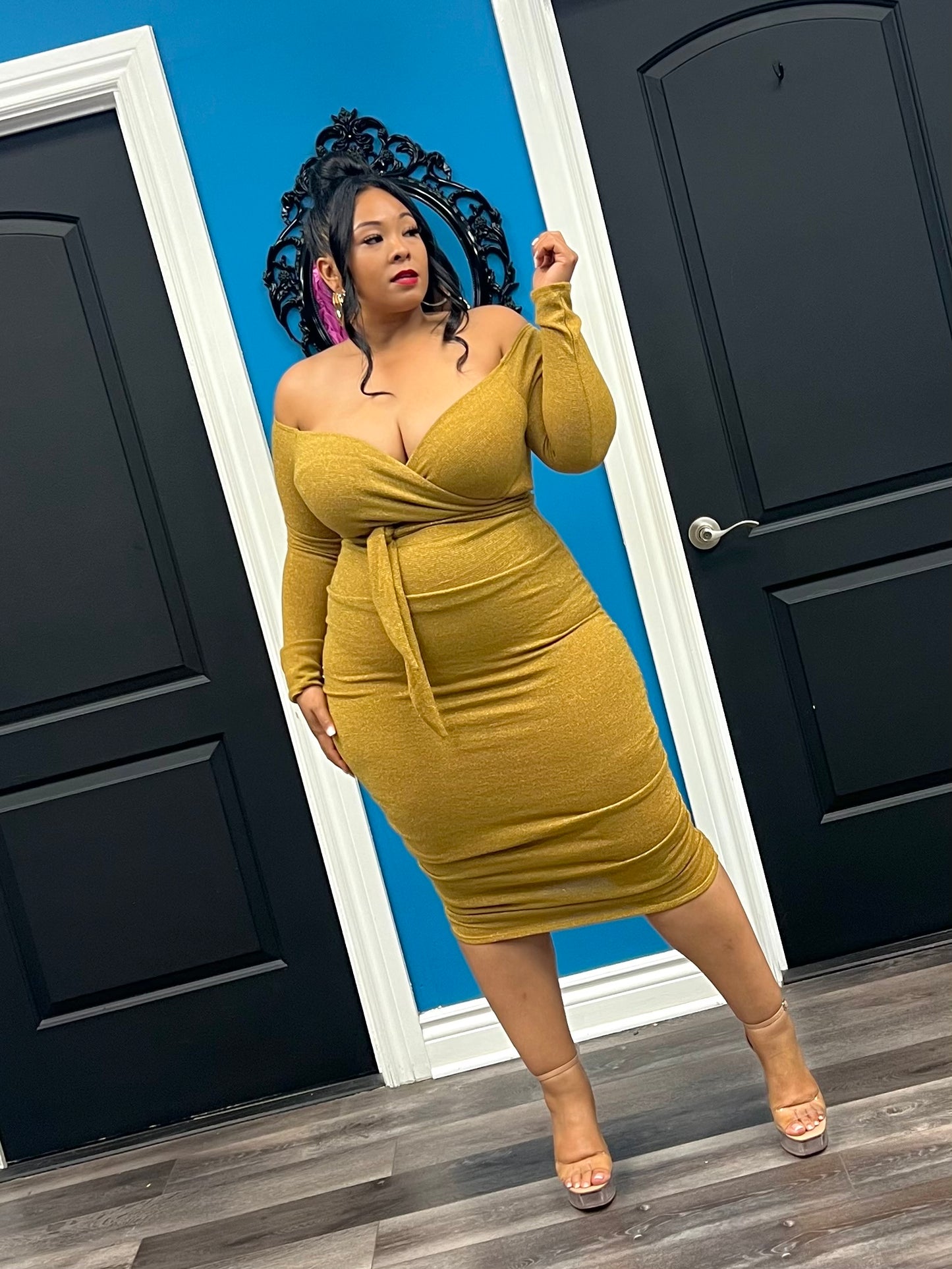 Mustard Melody Dress